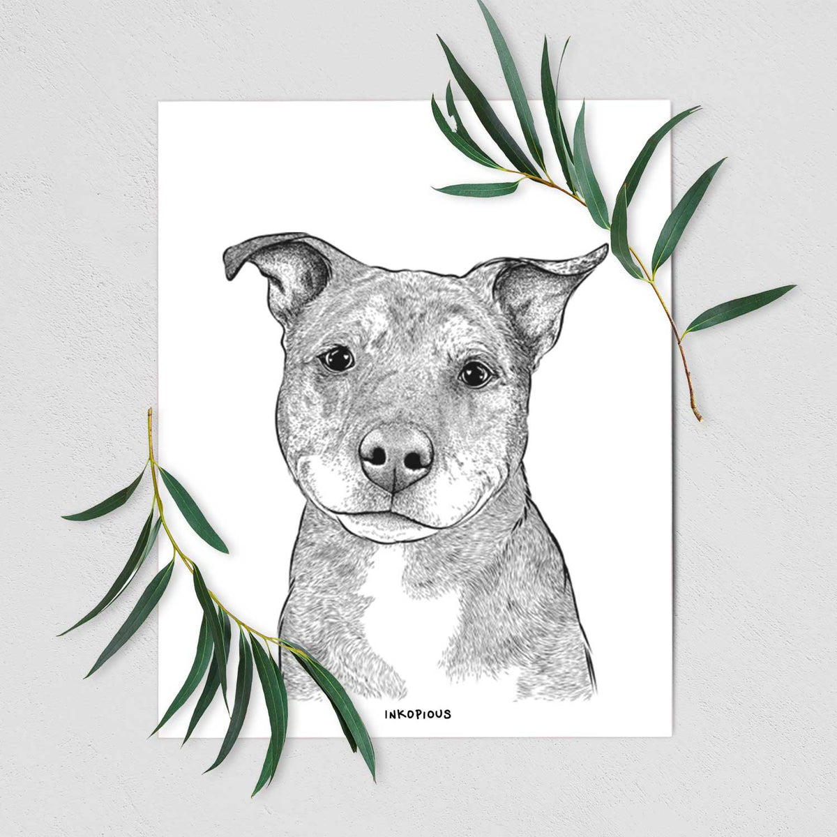 Cody the Catahoula Mix Art Print