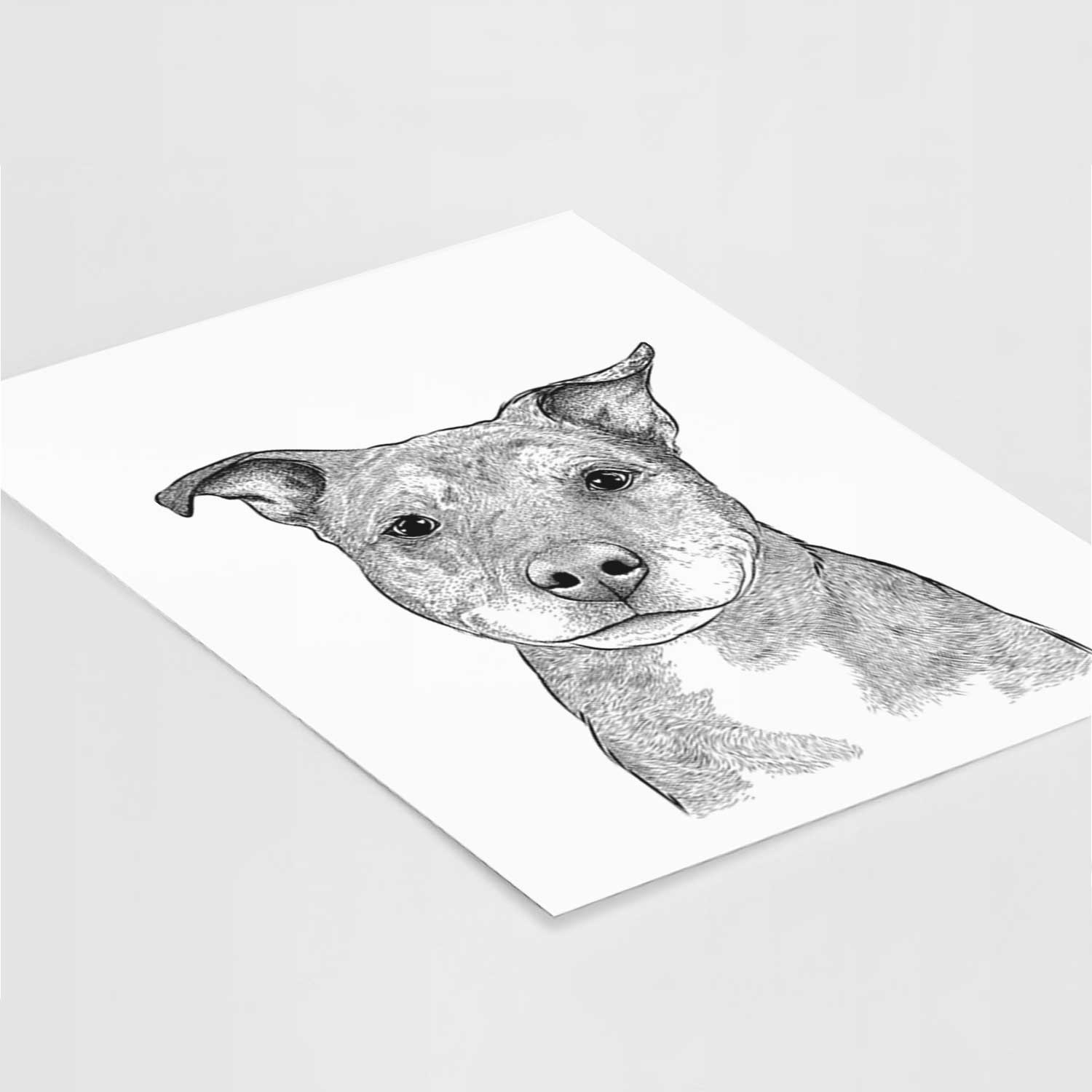Cody the Catahoula Mix Art Print