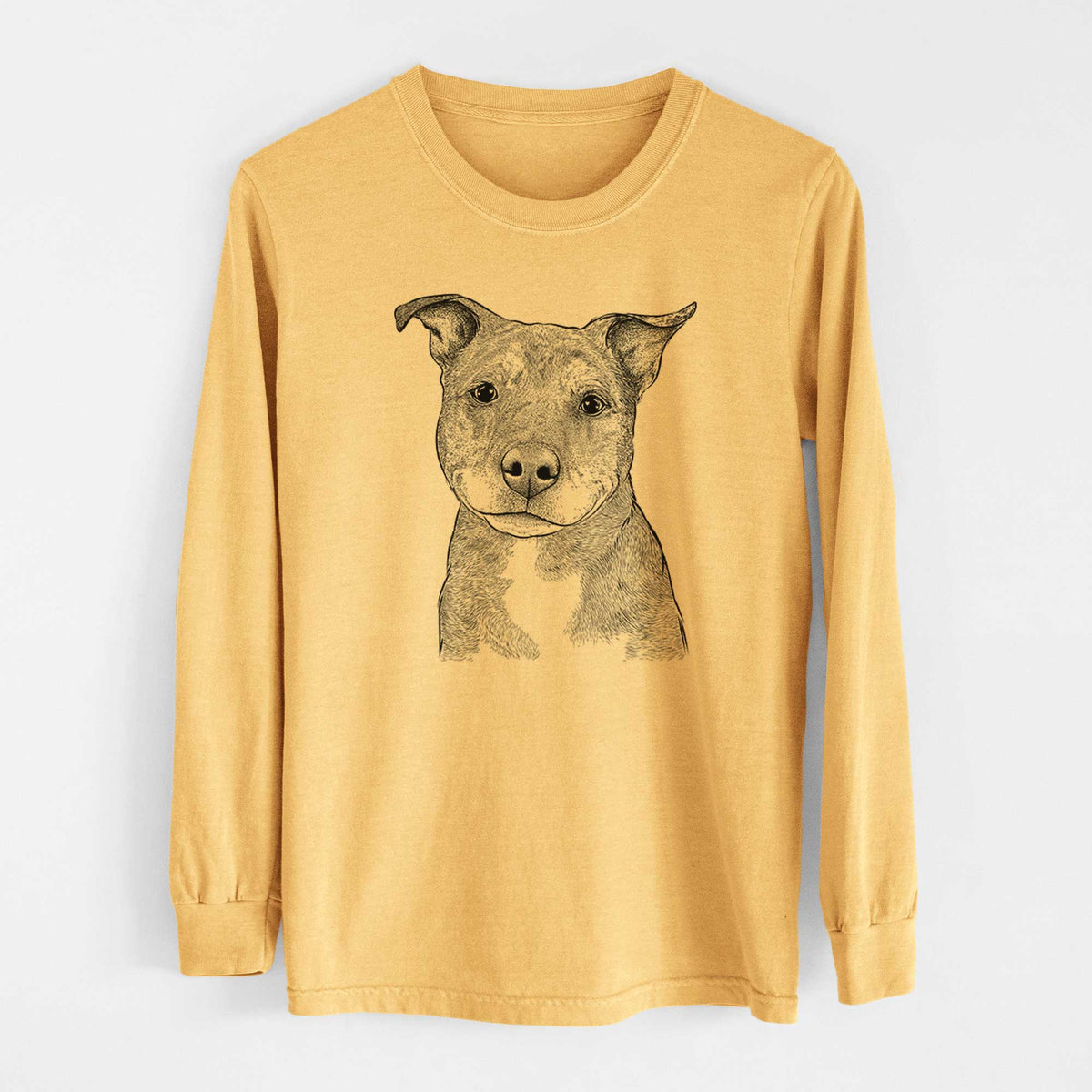 Bare Cody the Catahoula Mix - Heavyweight 100% Cotton Long Sleeve