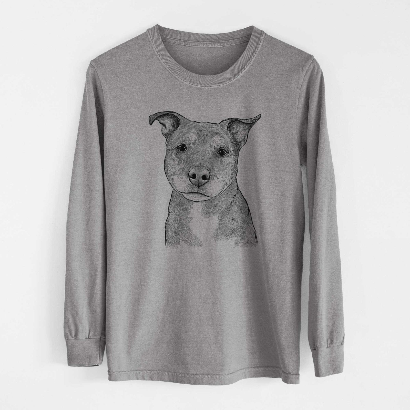Bare Cody the Catahoula Mix - Heavyweight 100% Cotton Long Sleeve