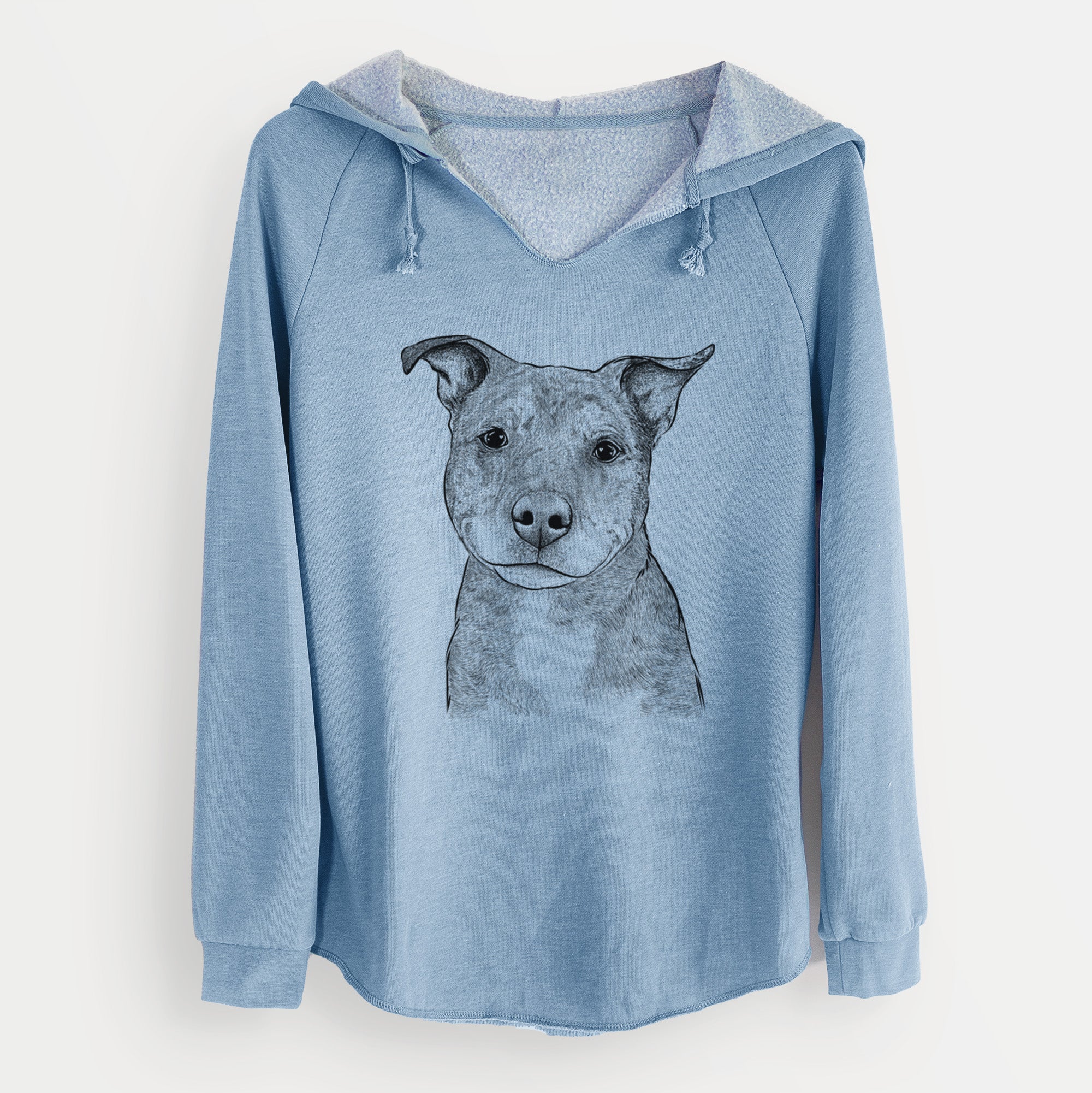 Bare Cody the Catahoula Mix - Cali Wave Hooded Sweatshirt