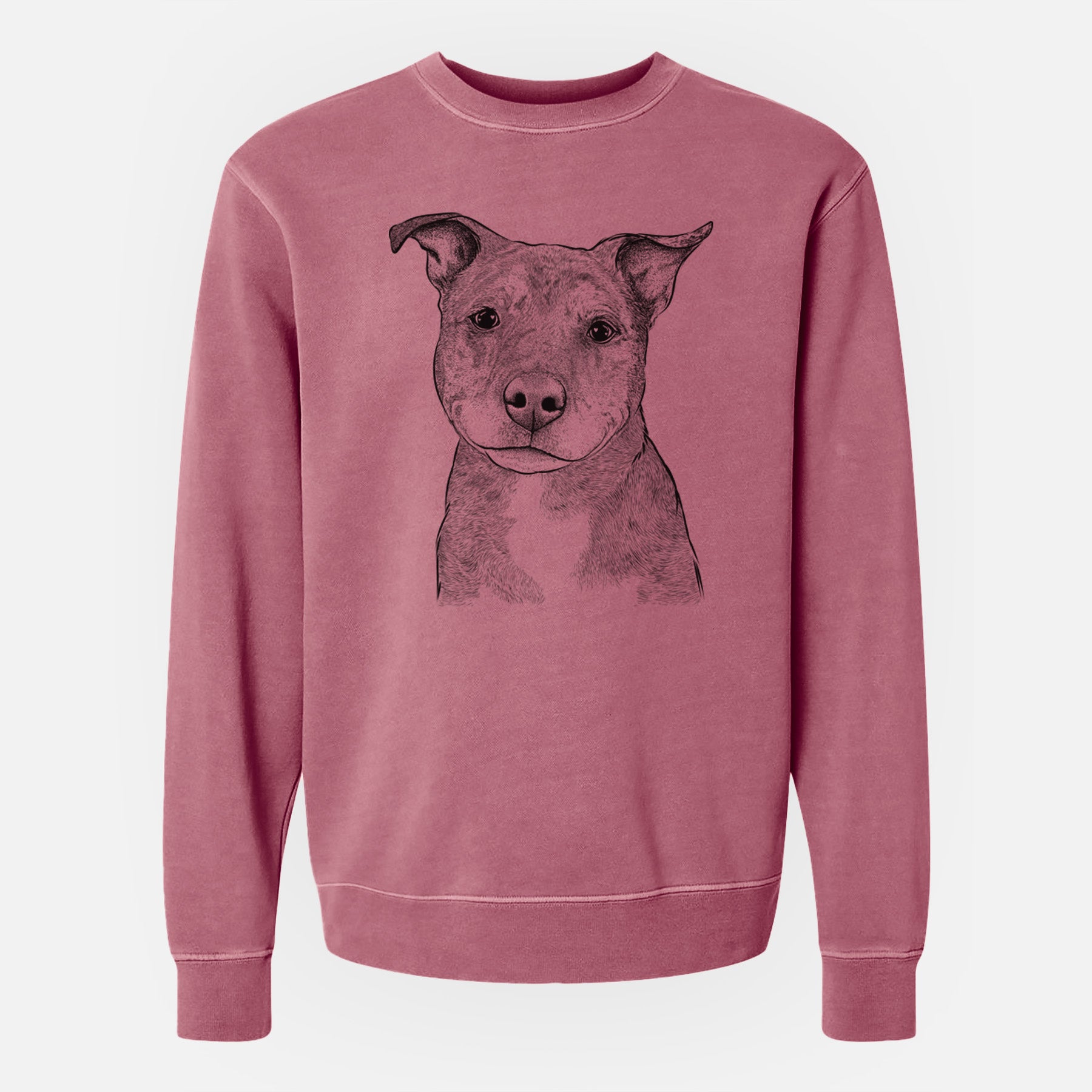 Bare Cody the Catahoula Mix - Unisex Pigment Dyed Crew Sweatshirt