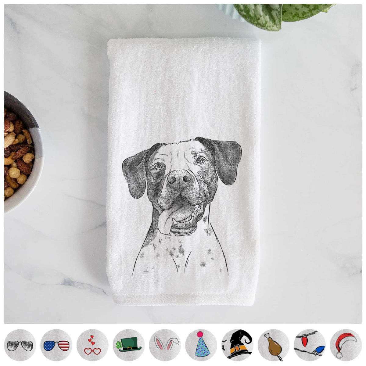 Cola the Catahoula Decorative Hand Towel