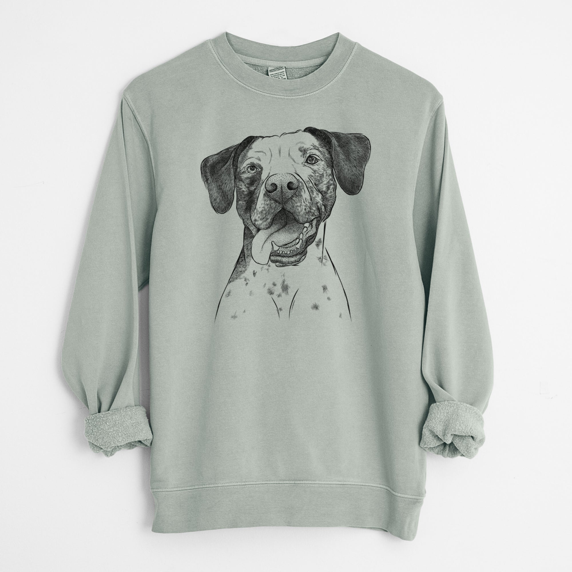 Bare Cola the Catahoula - Unisex Pigment Dyed Crew Sweatshirt