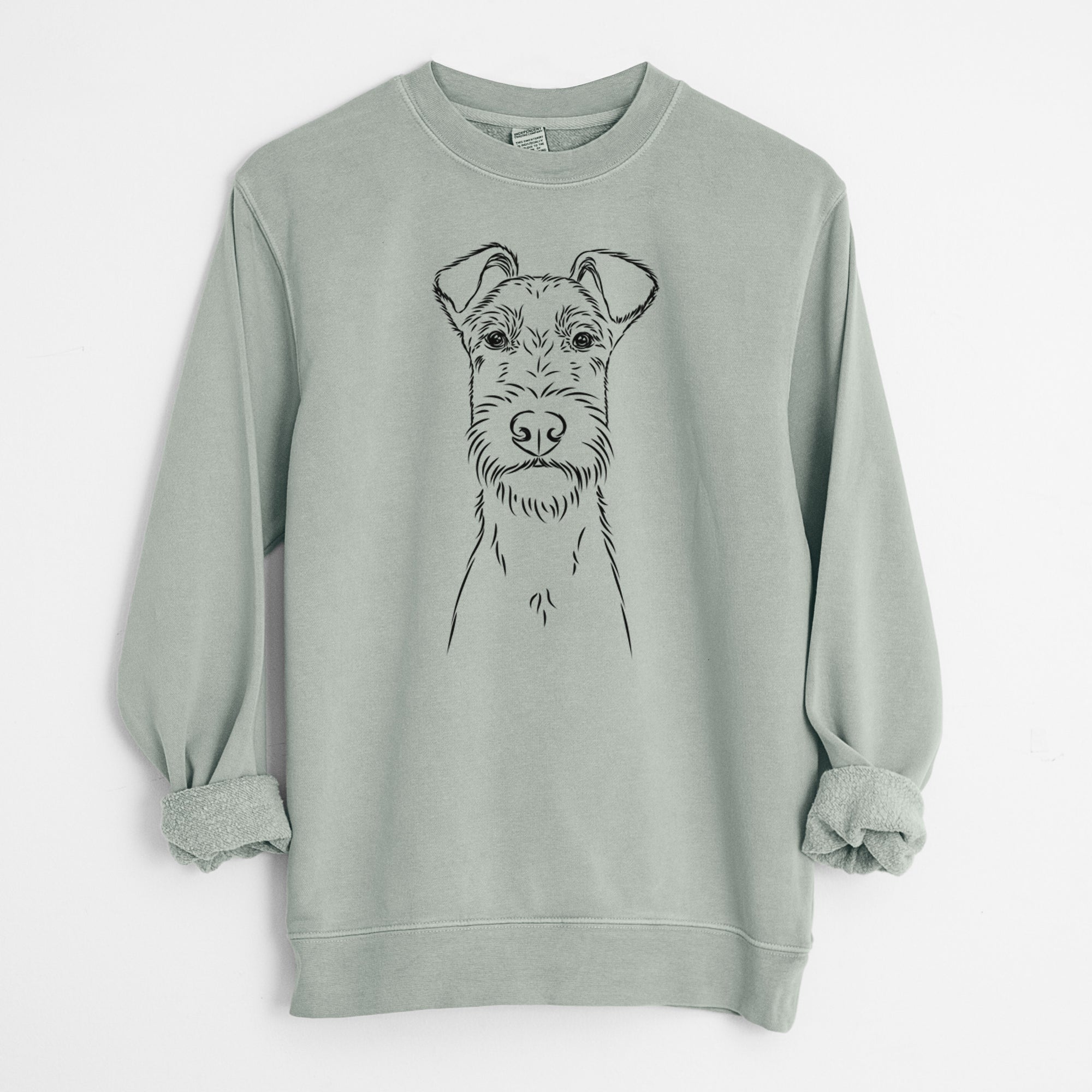 Bare Connor the Irish Terrier - Unisex Pigment Dyed Crew Sweatshirt