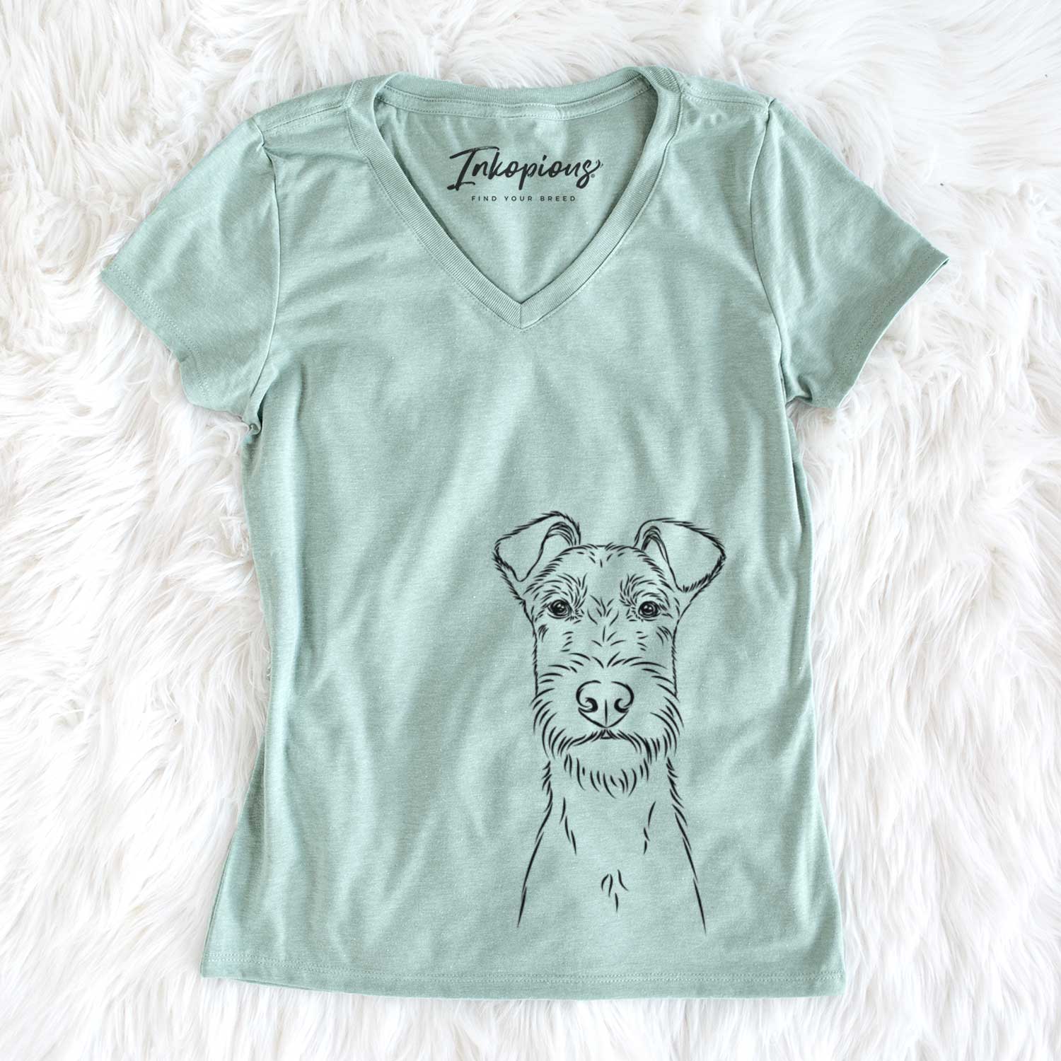 Bare Connor the Irish Terrier - Women's V-neck Shirt