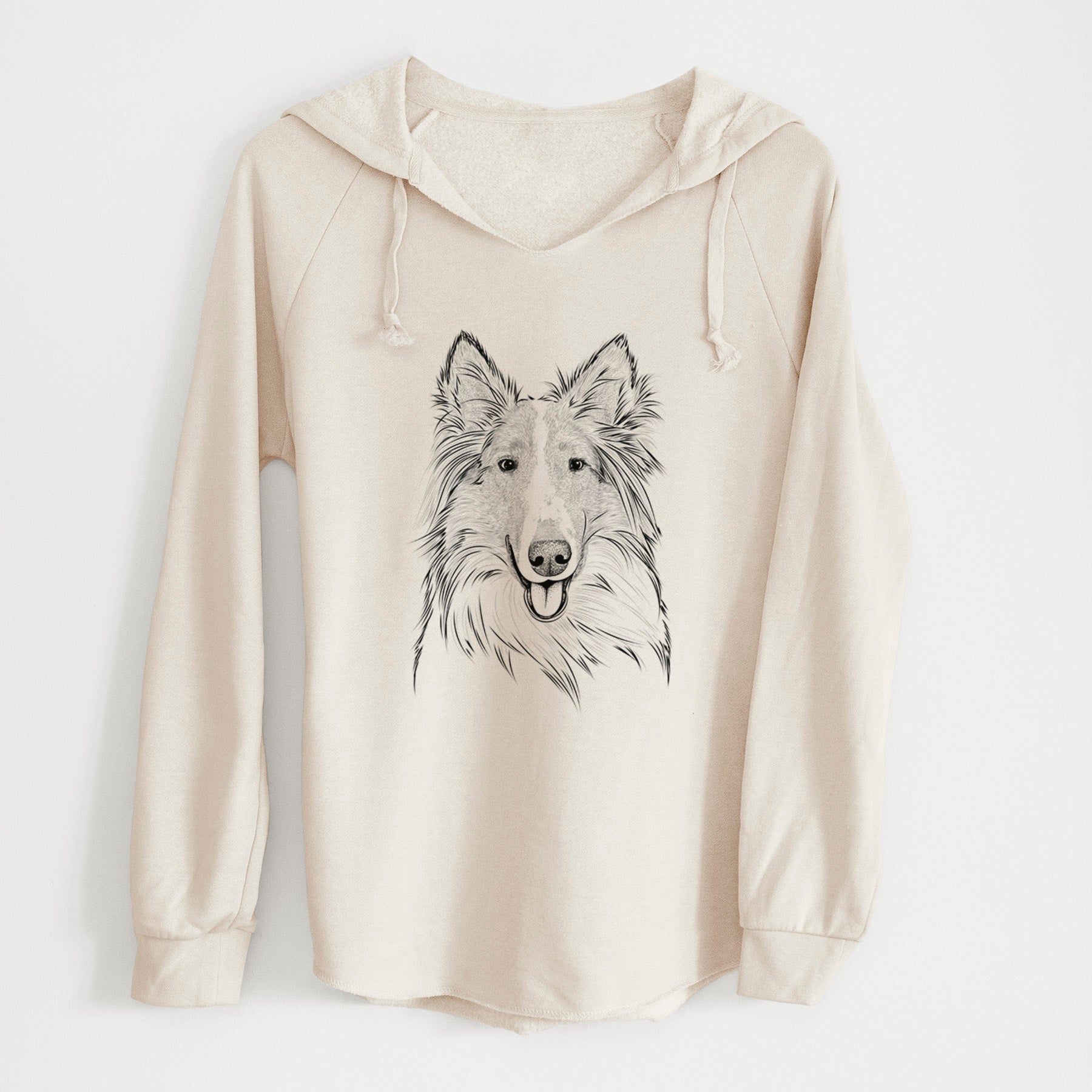 Bare Conrad the Rough Collie - Cali Wave Hooded Sweatshirt