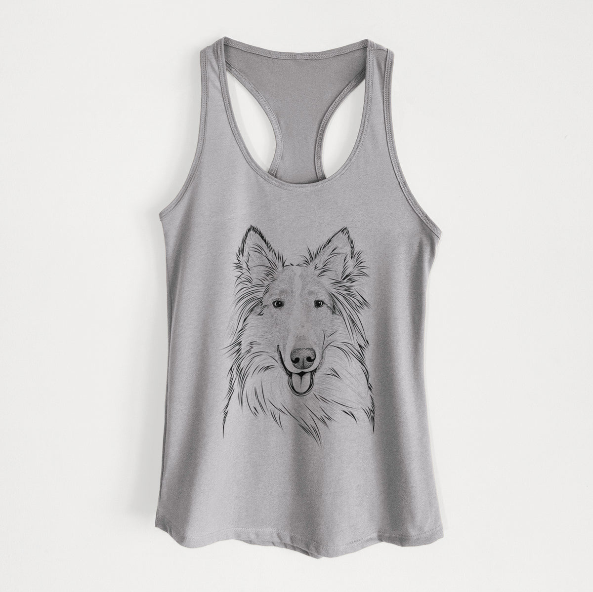 Conrad the Rough Collie - Women&#39;s Racerback Tanktop