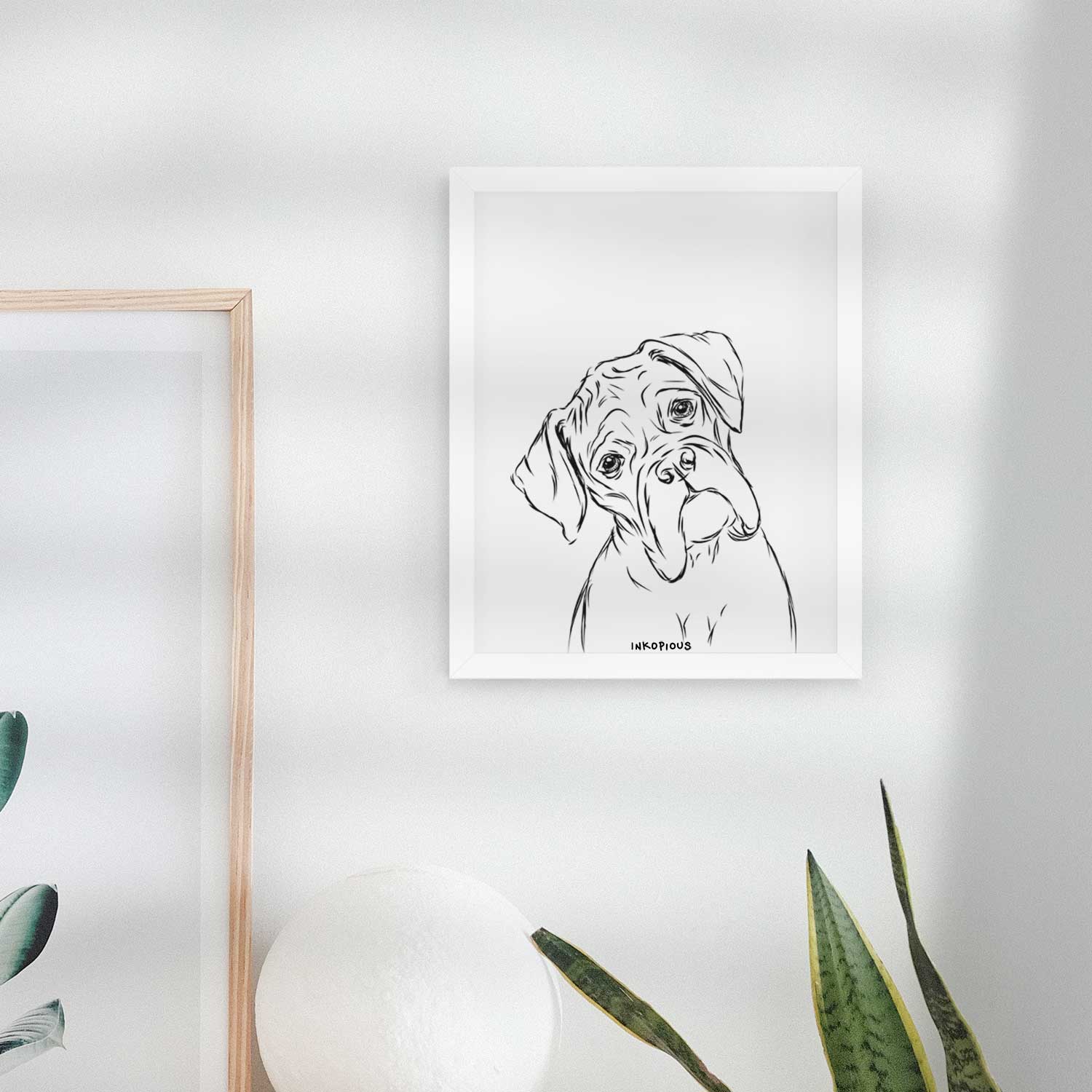 Cooper the Boxer Art Print