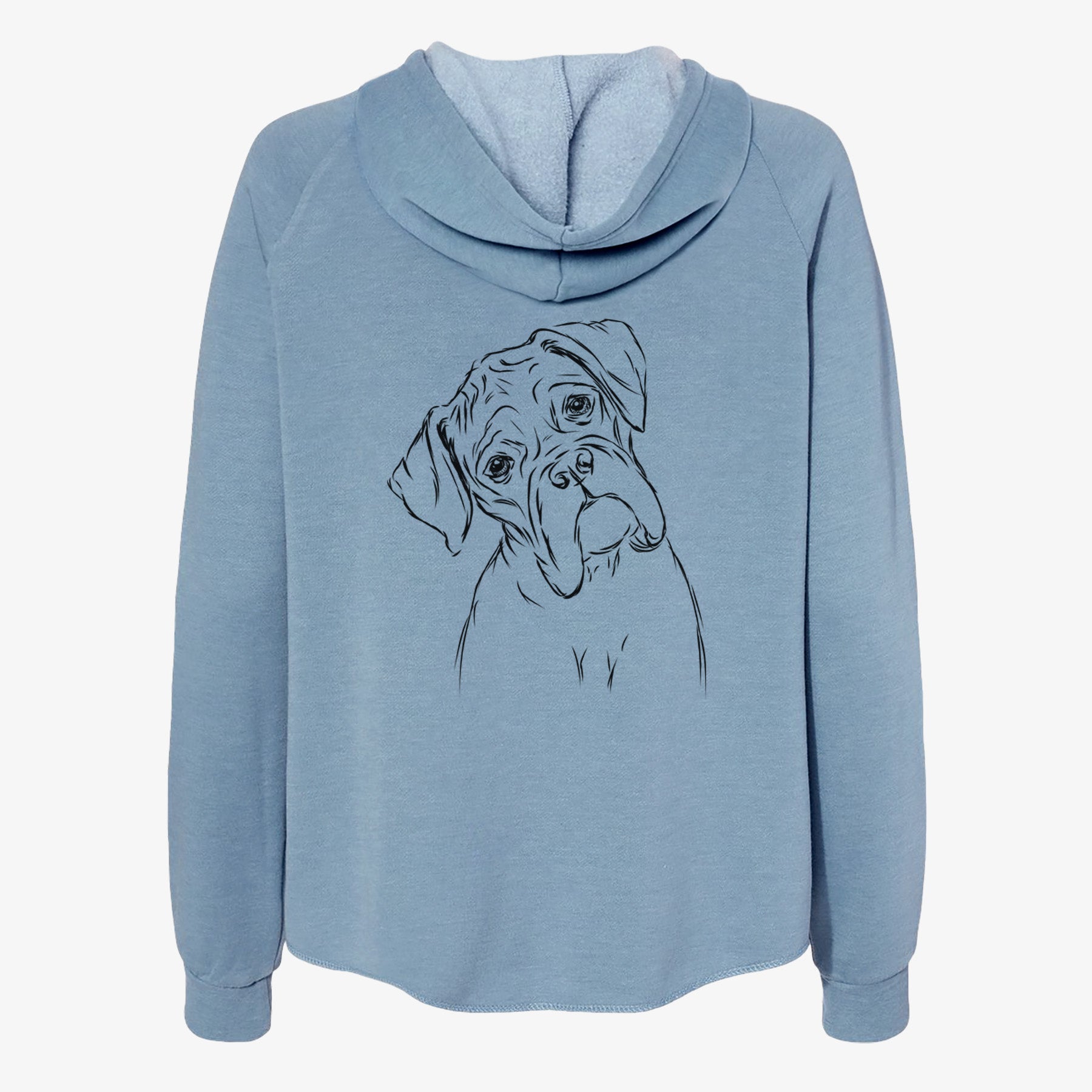 Cooper the Boxer - Women's Cali Wave Zip-Up Sweatshirt