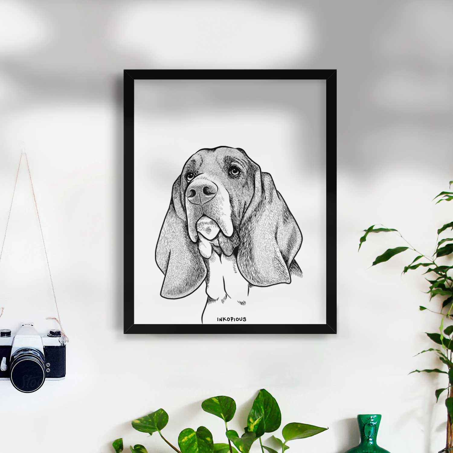 Cooper the Basset Hound Art Print