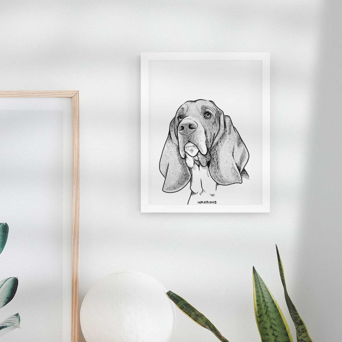 Cooper the Basset Hound Art Print