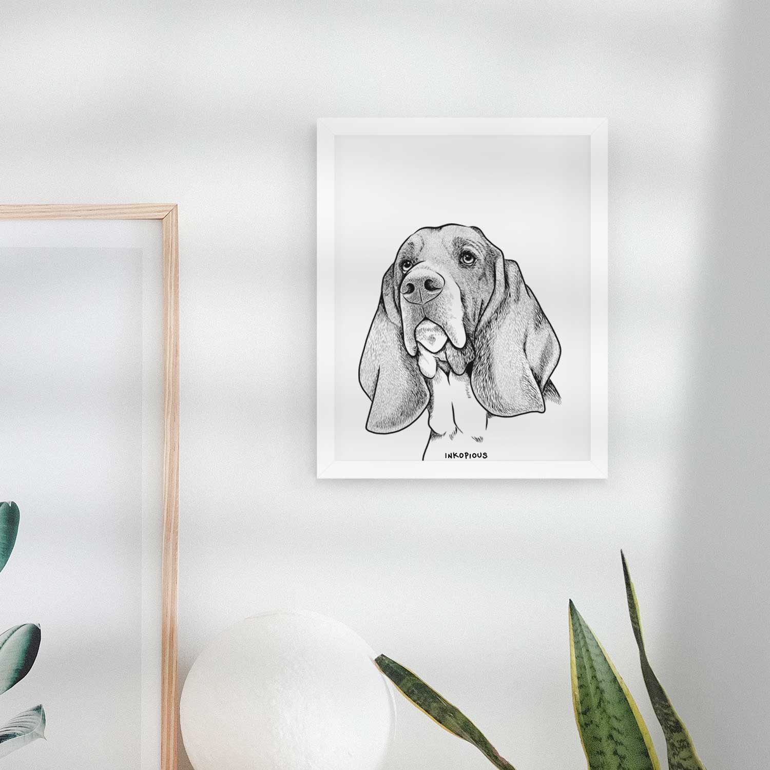 Cooper the Basset Hound Art Print