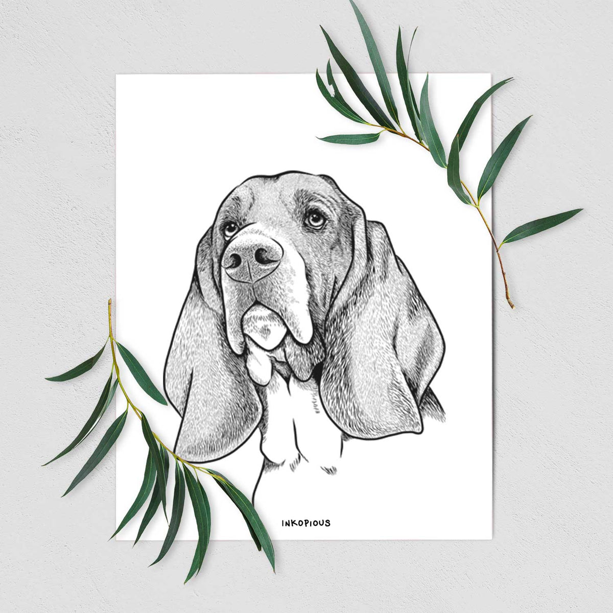 Cooper the Basset Hound Art Print