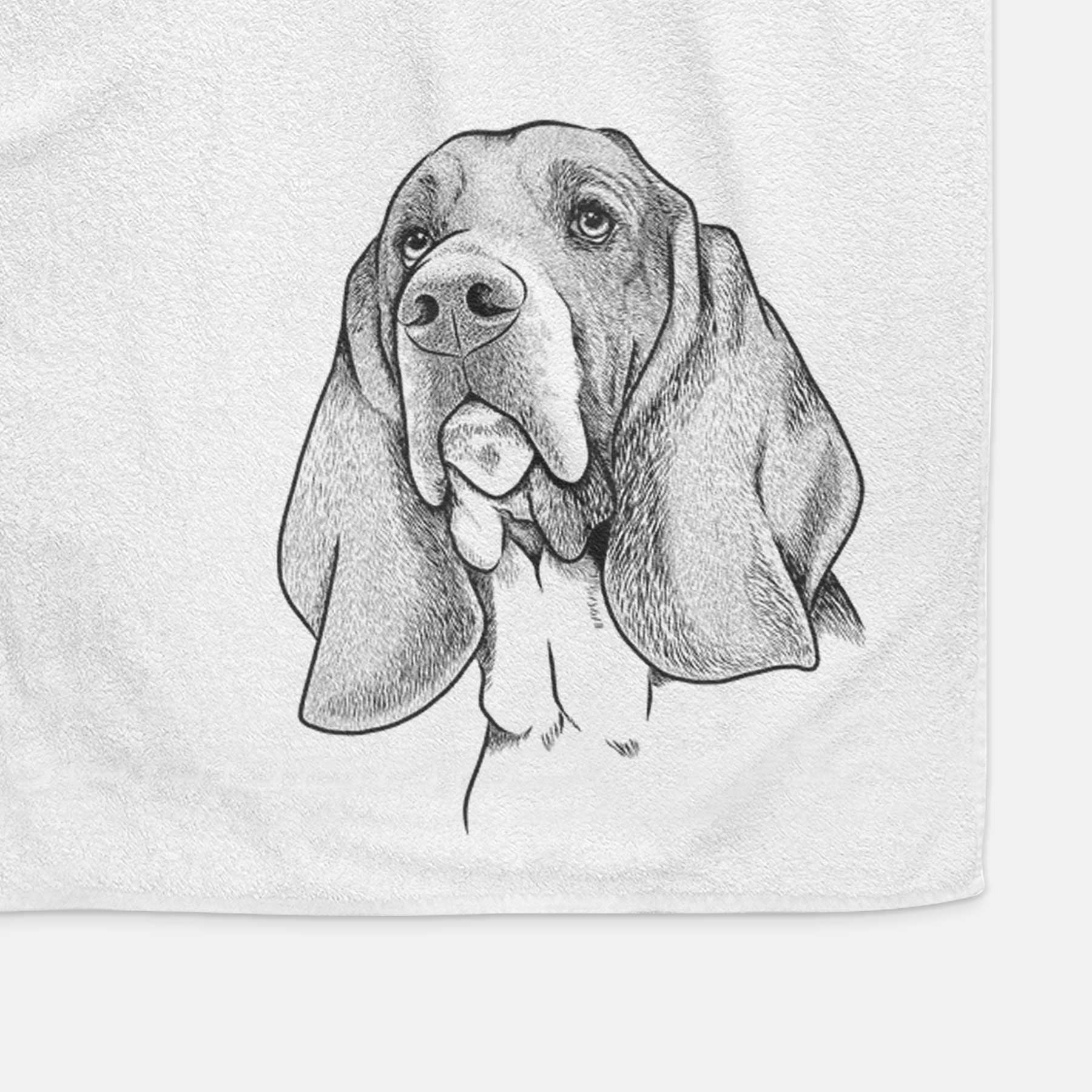 Cooper the Basset Hound Decorative Hand Towel