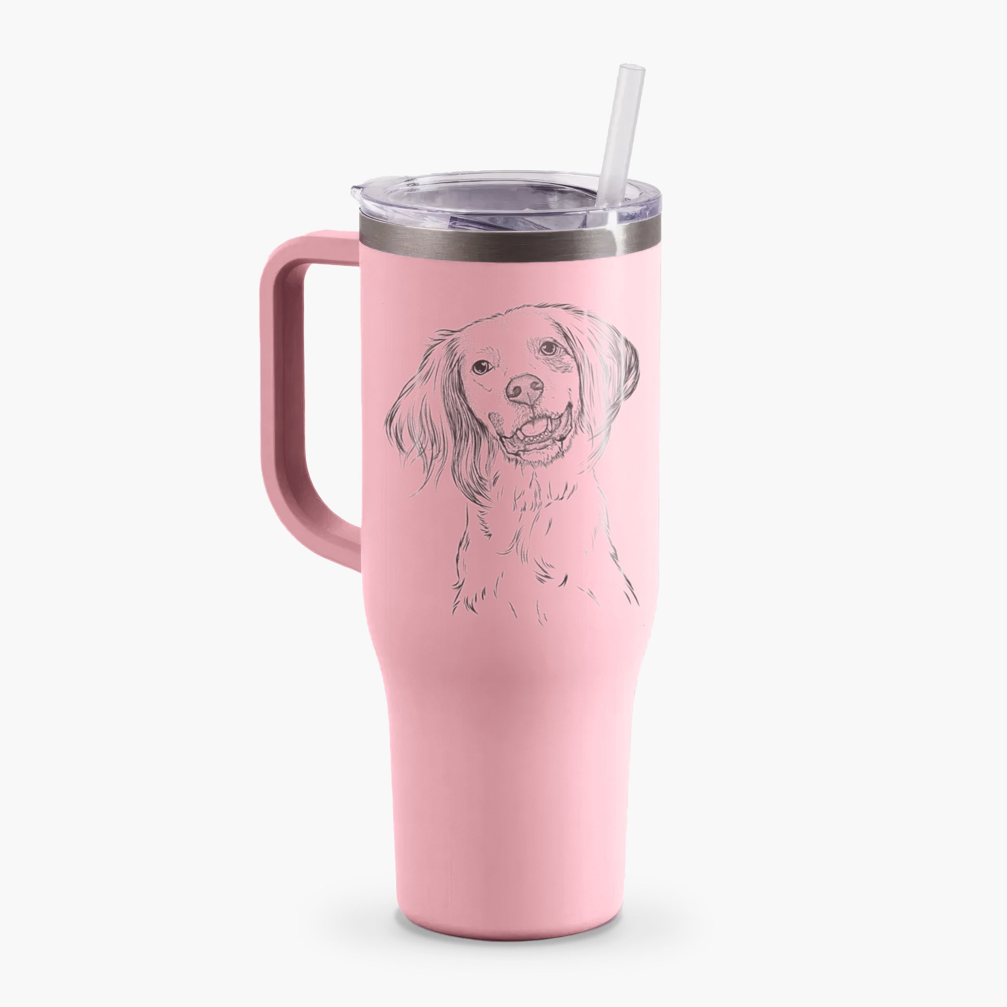 Cooper the English Setter - 40oz Tumbler with Handle