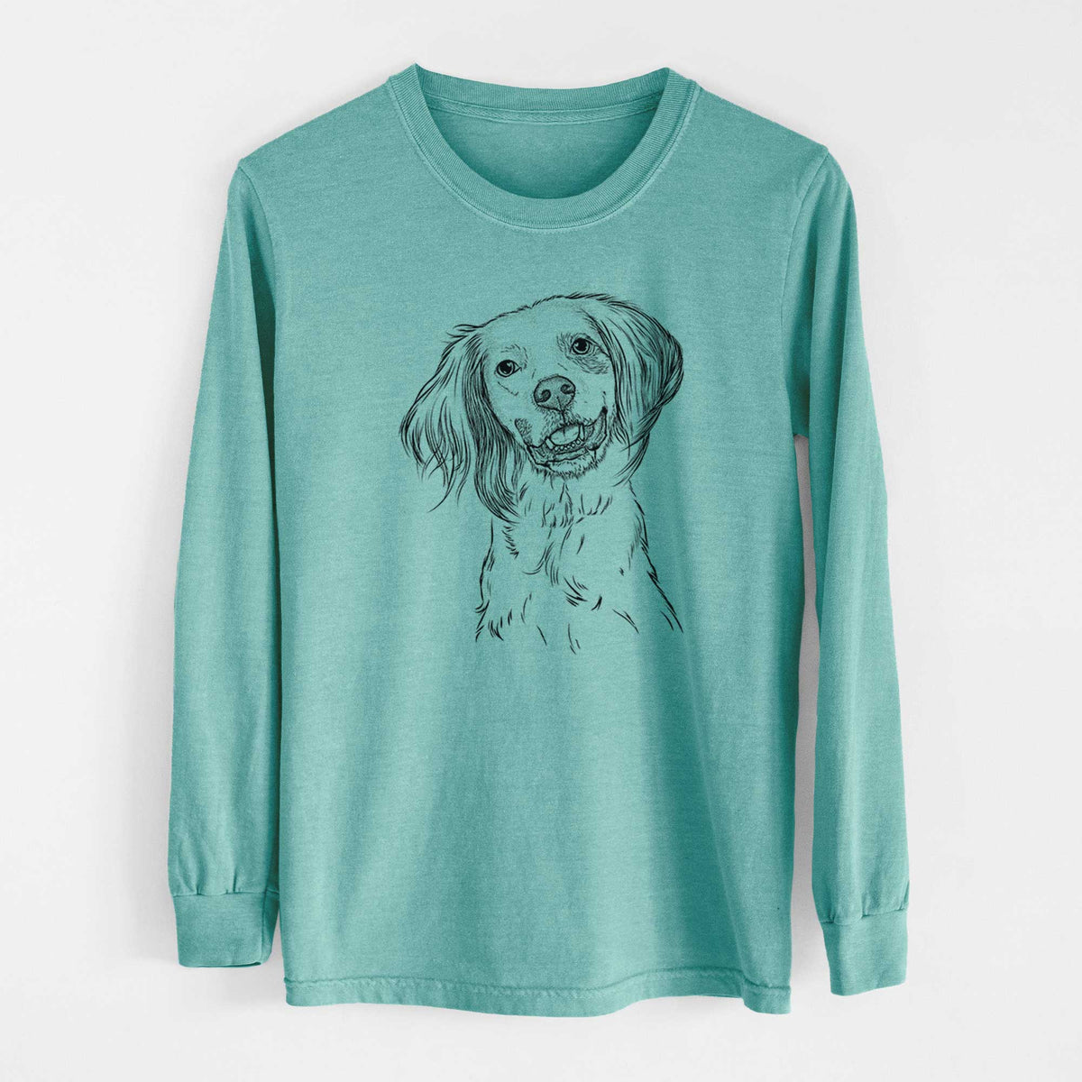 Bare Cooper the English Setter - Heavyweight 100% Cotton Long Sleeve