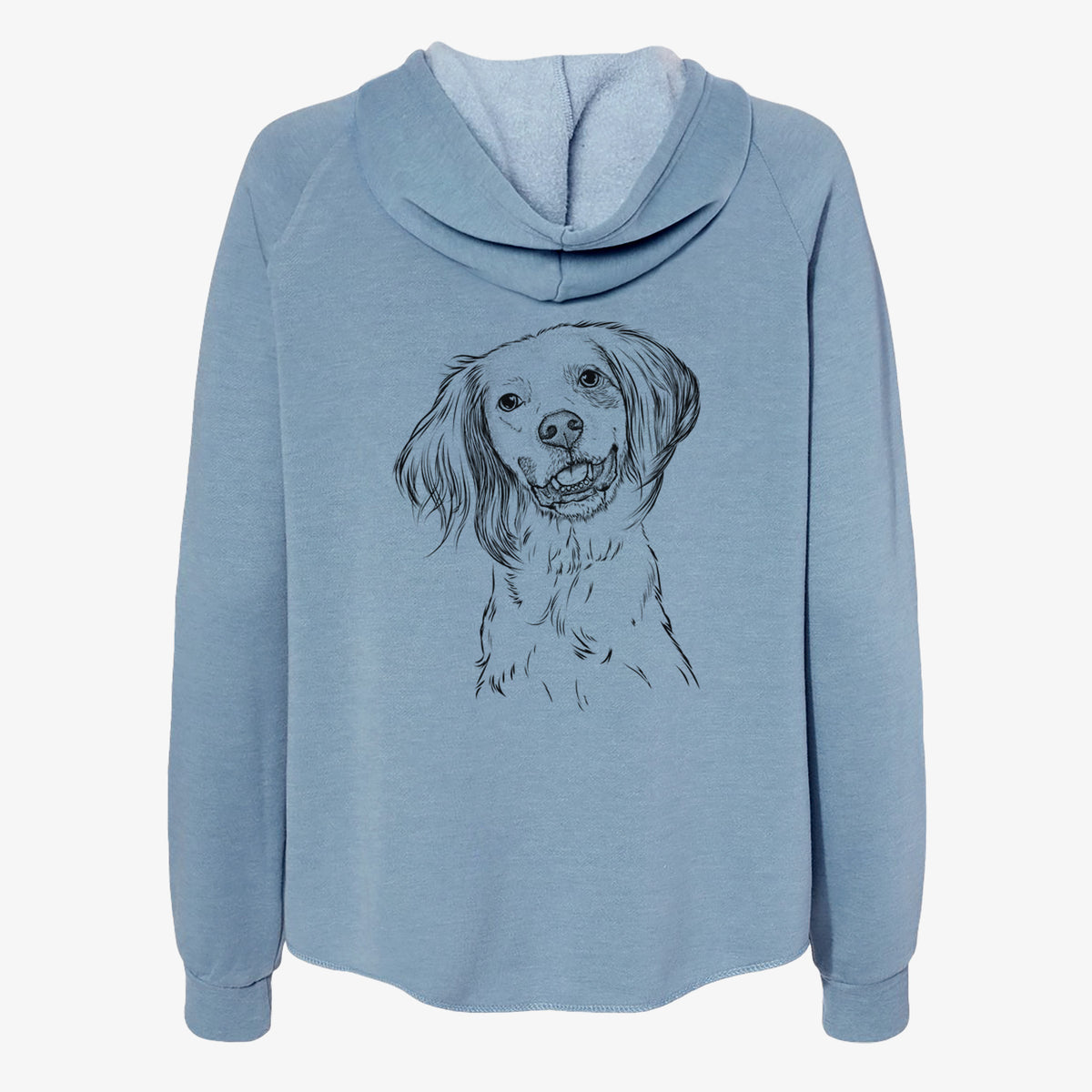 Cooper the English Setter - Women's Cali Wave Zip-Up Sweatshirt