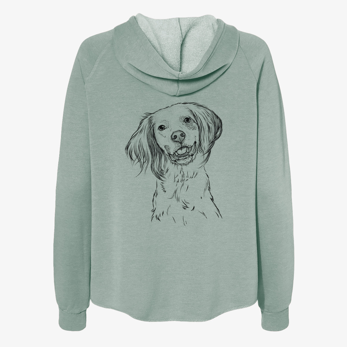 Cooper the English Setter - Women's Cali Wave Zip-Up Sweatshirt