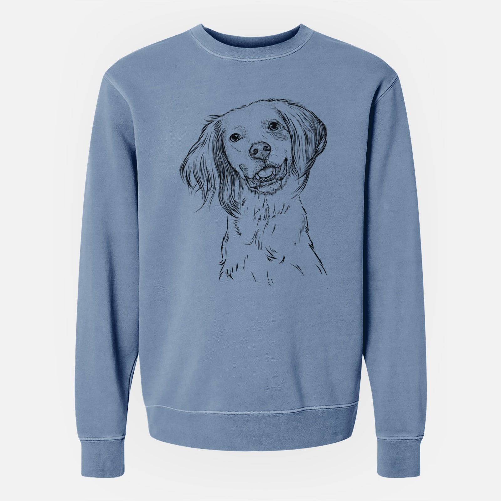 Bare Cooper the English Setter - Unisex Pigment Dyed Crew Sweatshirt