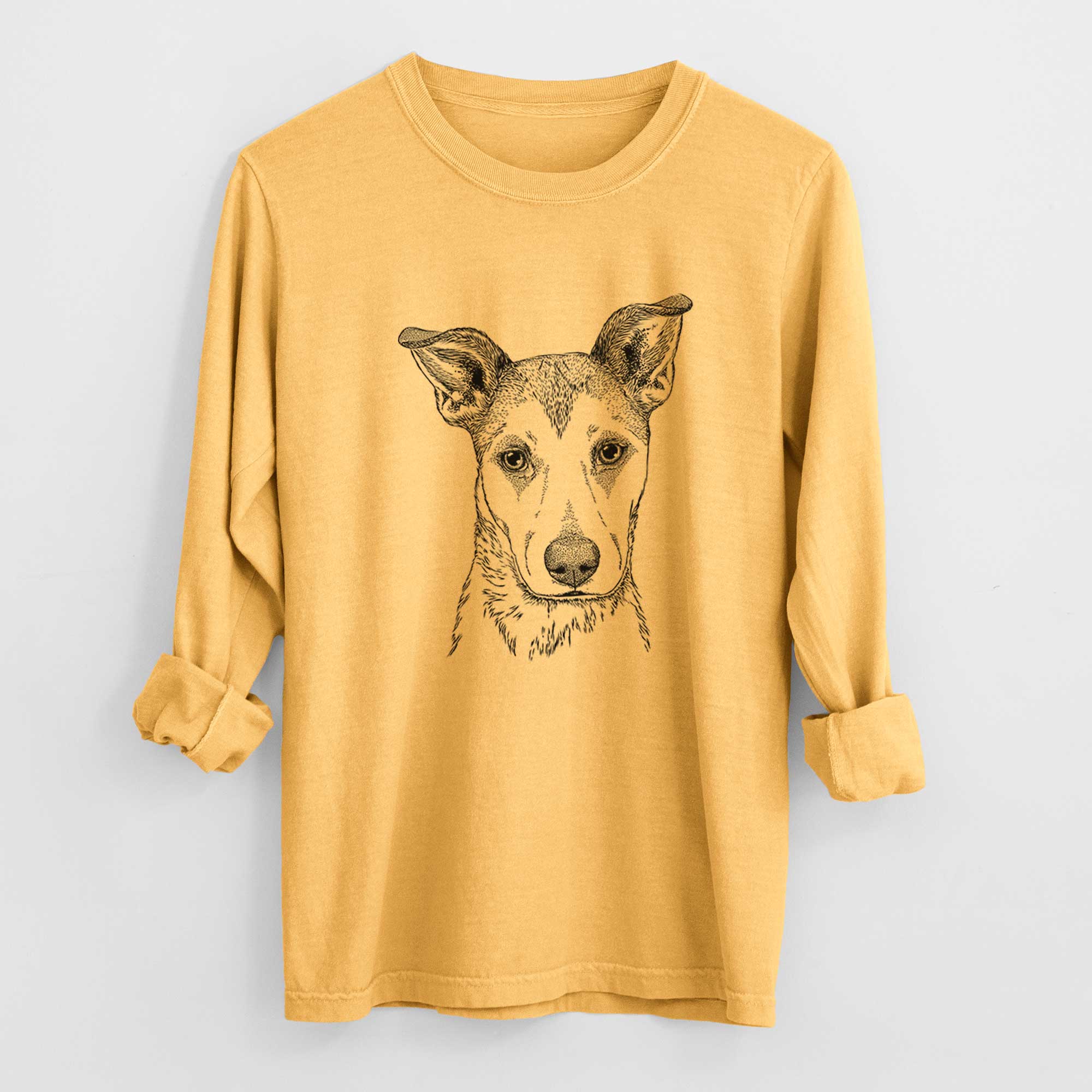 Bare Coral the Mixed Breed - Heavyweight 100% Cotton Long Sleeve