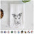 Coral the Mixed Breed Decorative Hand Towel