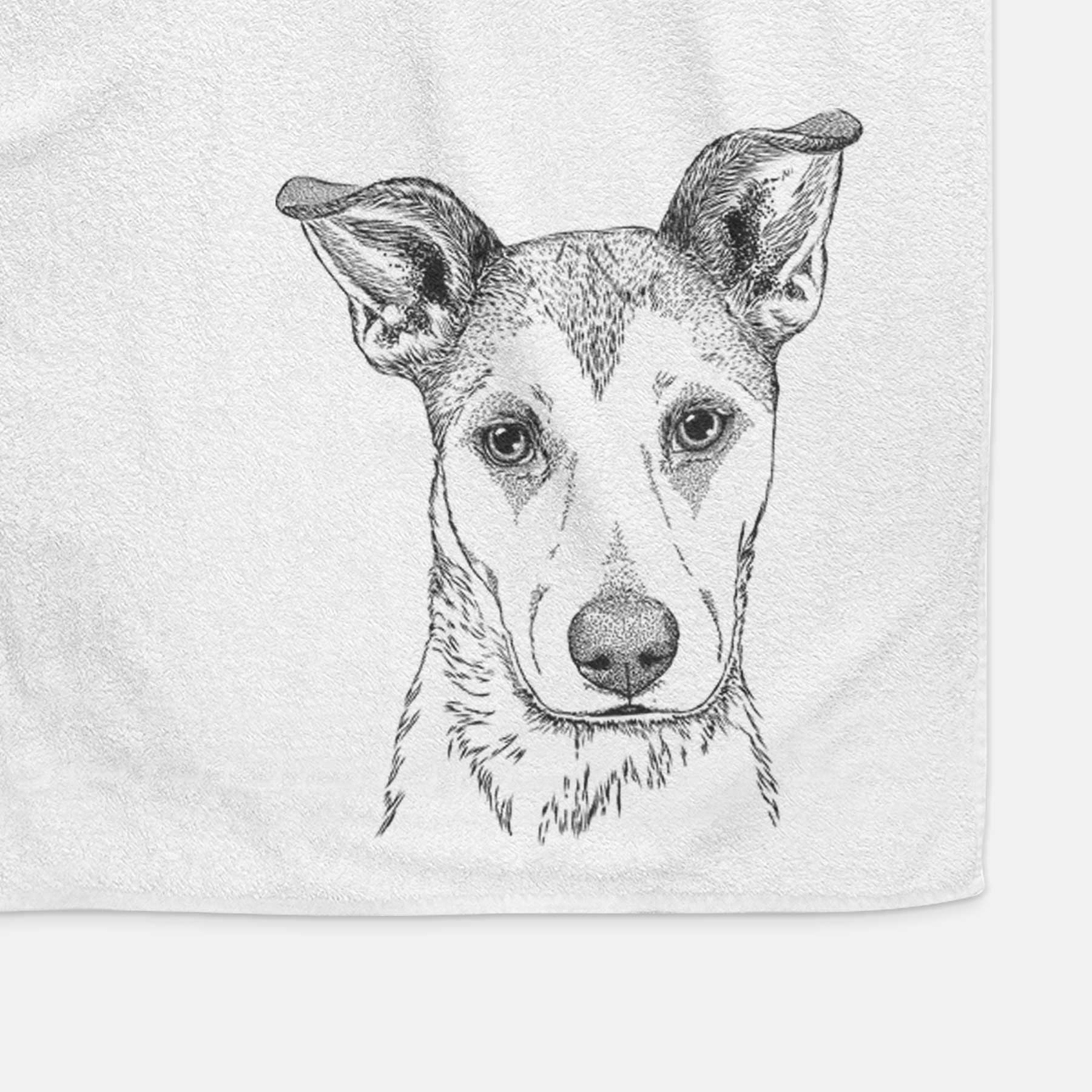 Coral the Mixed Breed Decorative Hand Towel