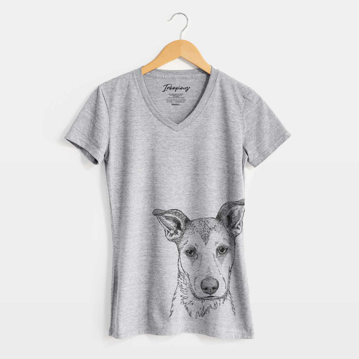 Bare Coral the Mixed Breed - Women's V-neck Shirt