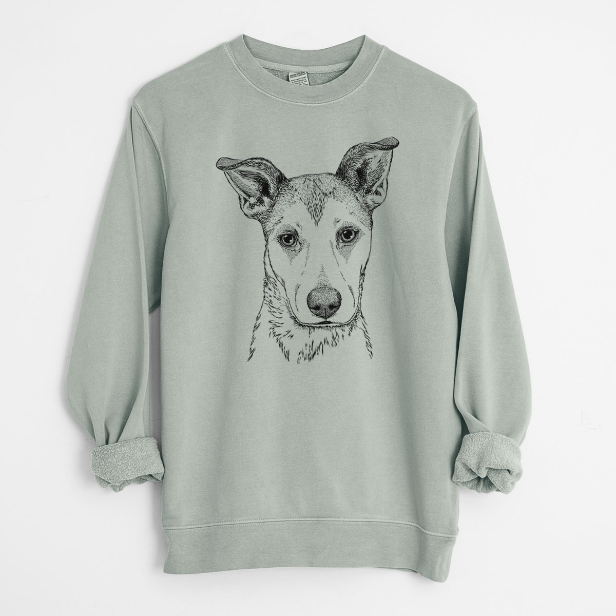 Bare Coral the Mixed Breed - Unisex Pigment Dyed Crew Sweatshirt
