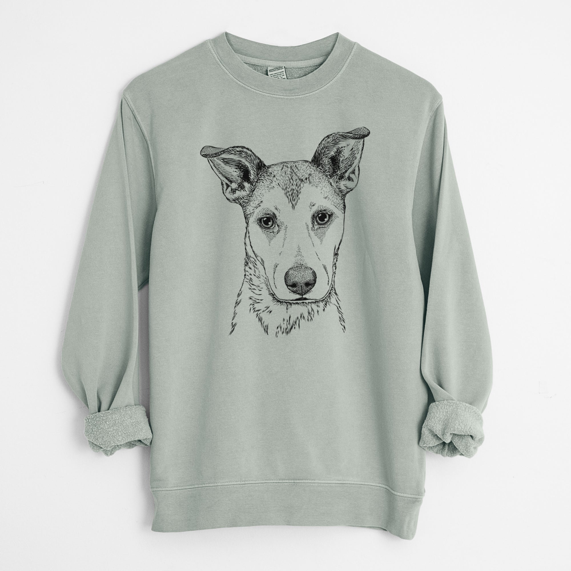 Bare Coral the Mixed Breed - Unisex Pigment Dyed Crew Sweatshirt