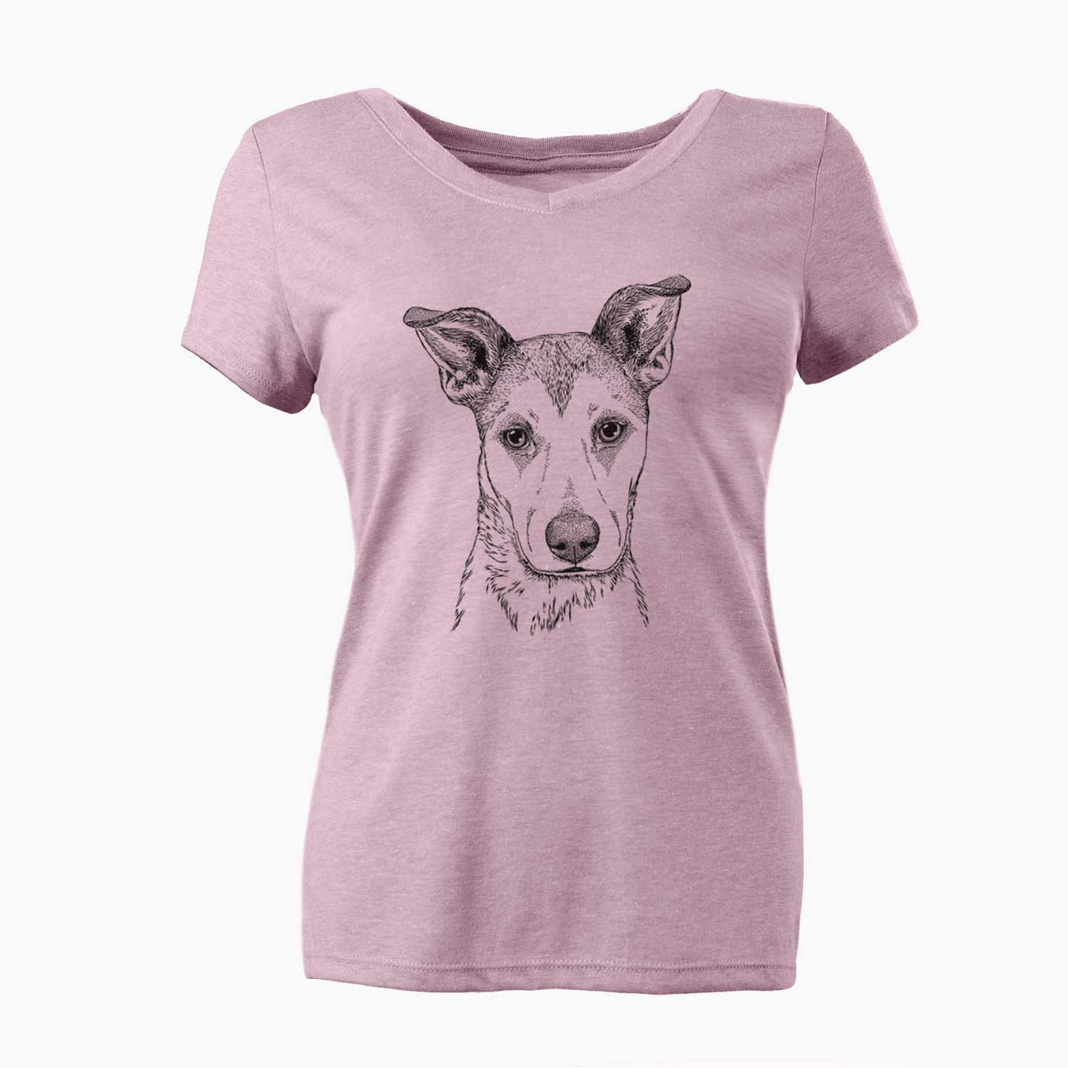 Bare Coral the Mixed Breed - Women's V-neck Shirt