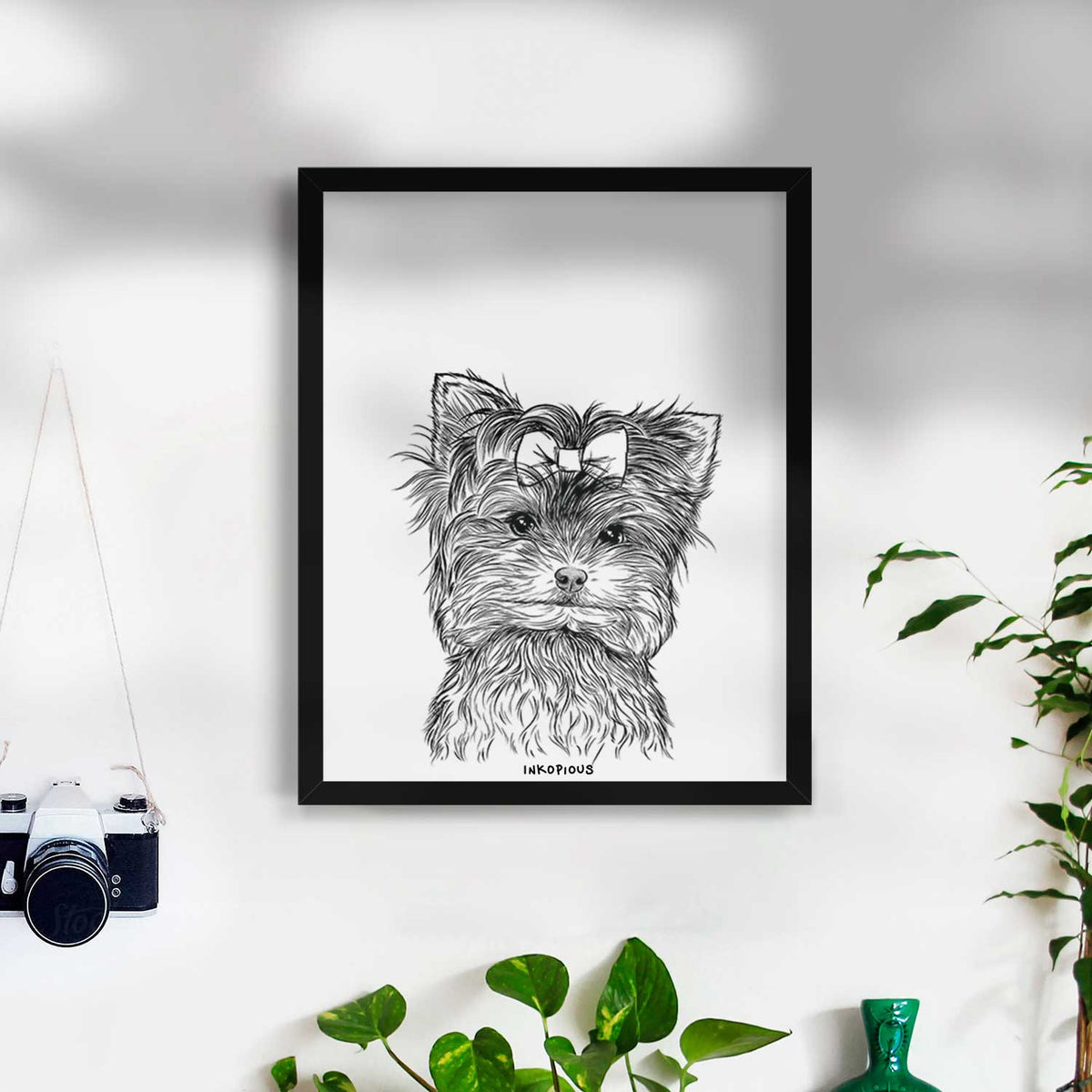 Cricket the Biewer Terrier Art Print