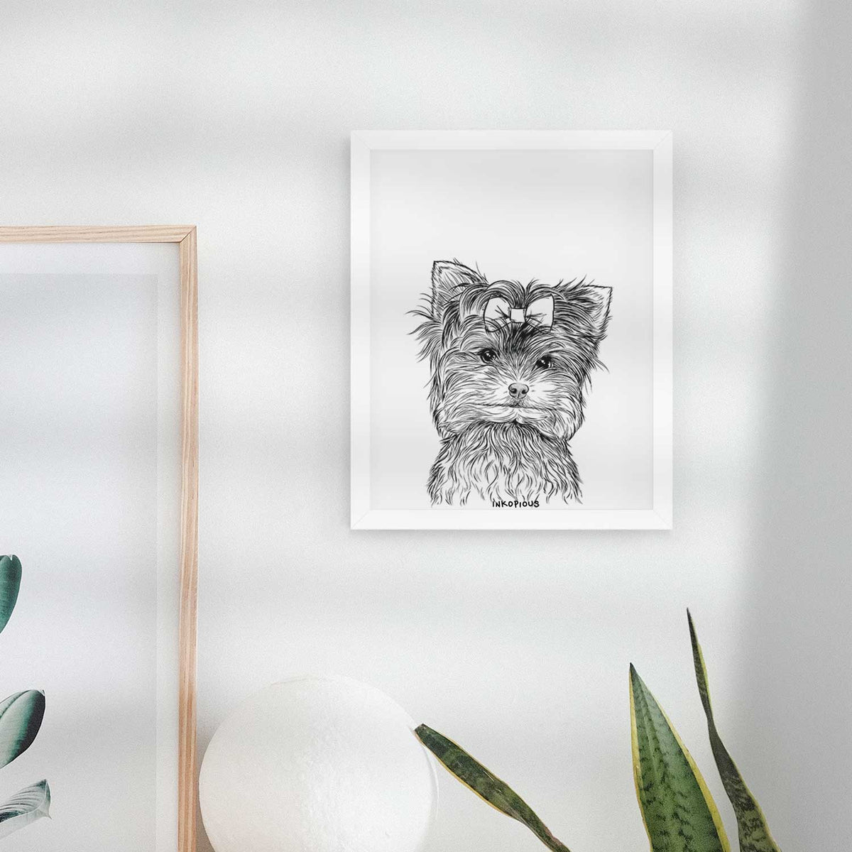 Cricket the Biewer Terrier Art Print