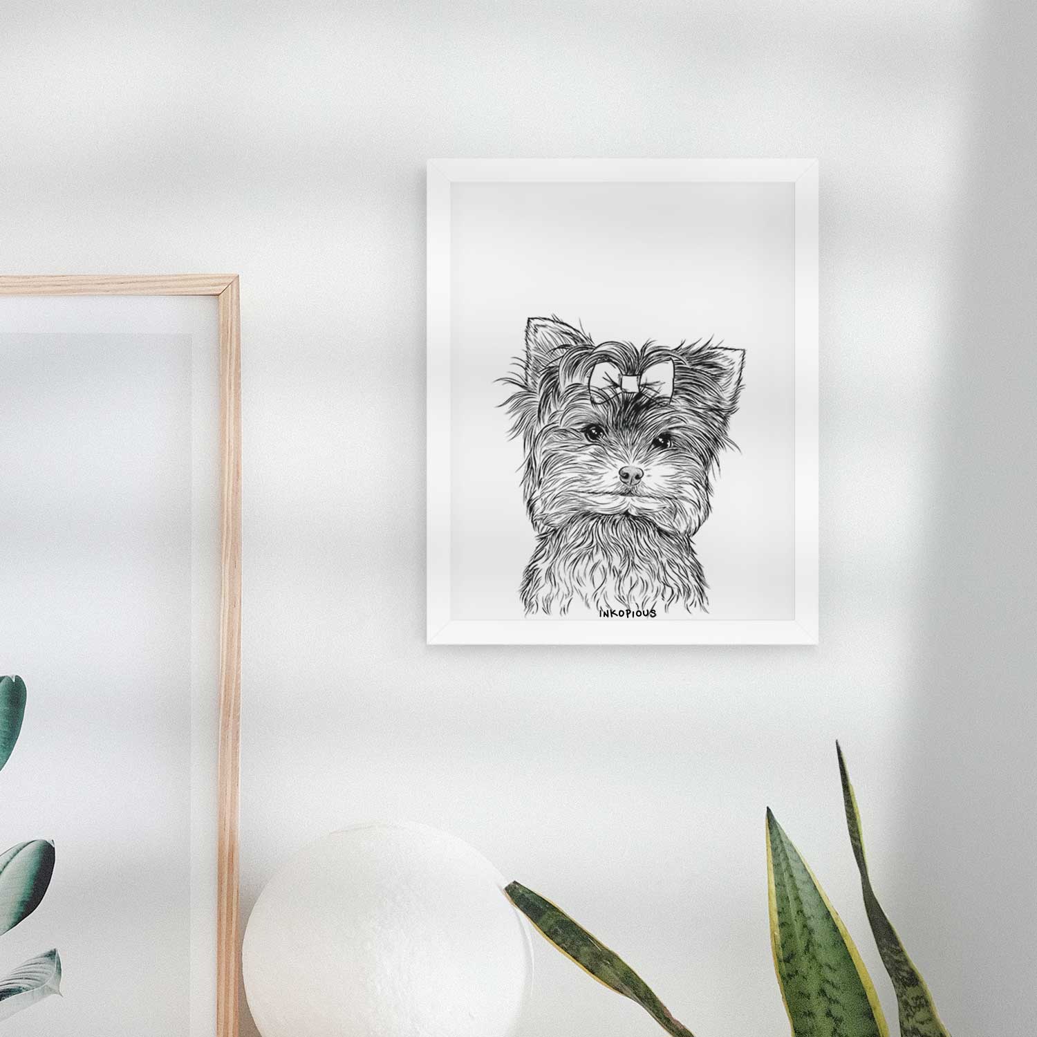 Cricket the Biewer Terrier Art Print