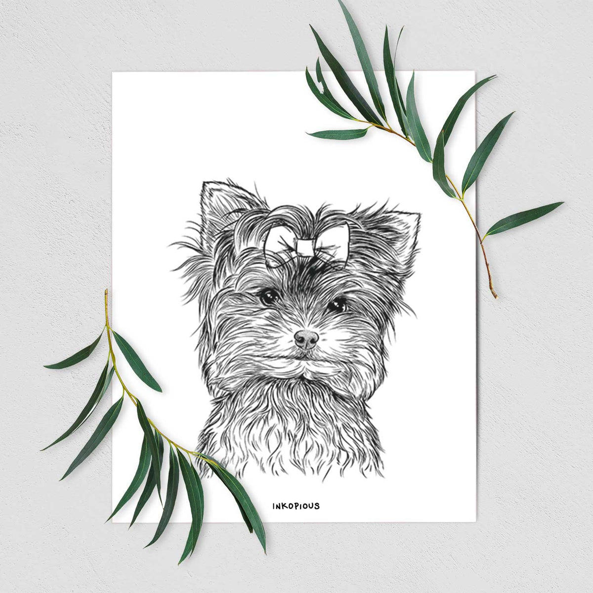 Cricket the Biewer Terrier Art Print