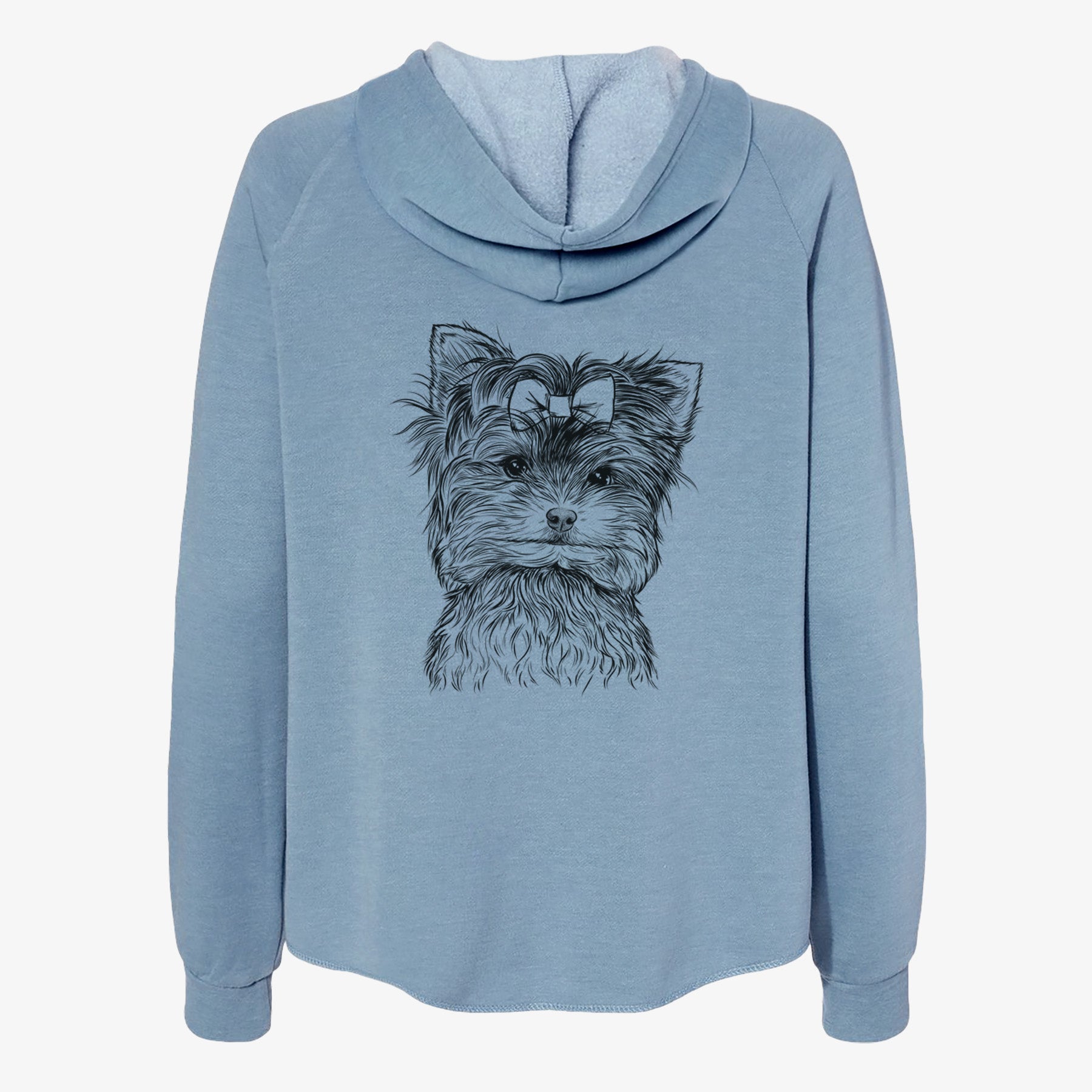 Cricket the Biewer Terrier - Women's Cali Wave Zip-Up Sweatshirt