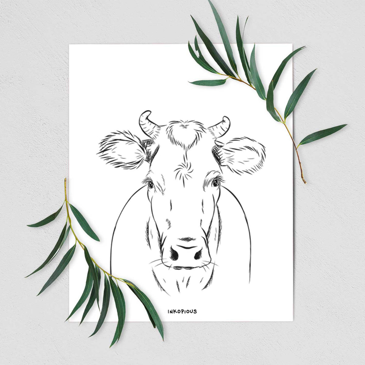 Cruz the Cow Art Print