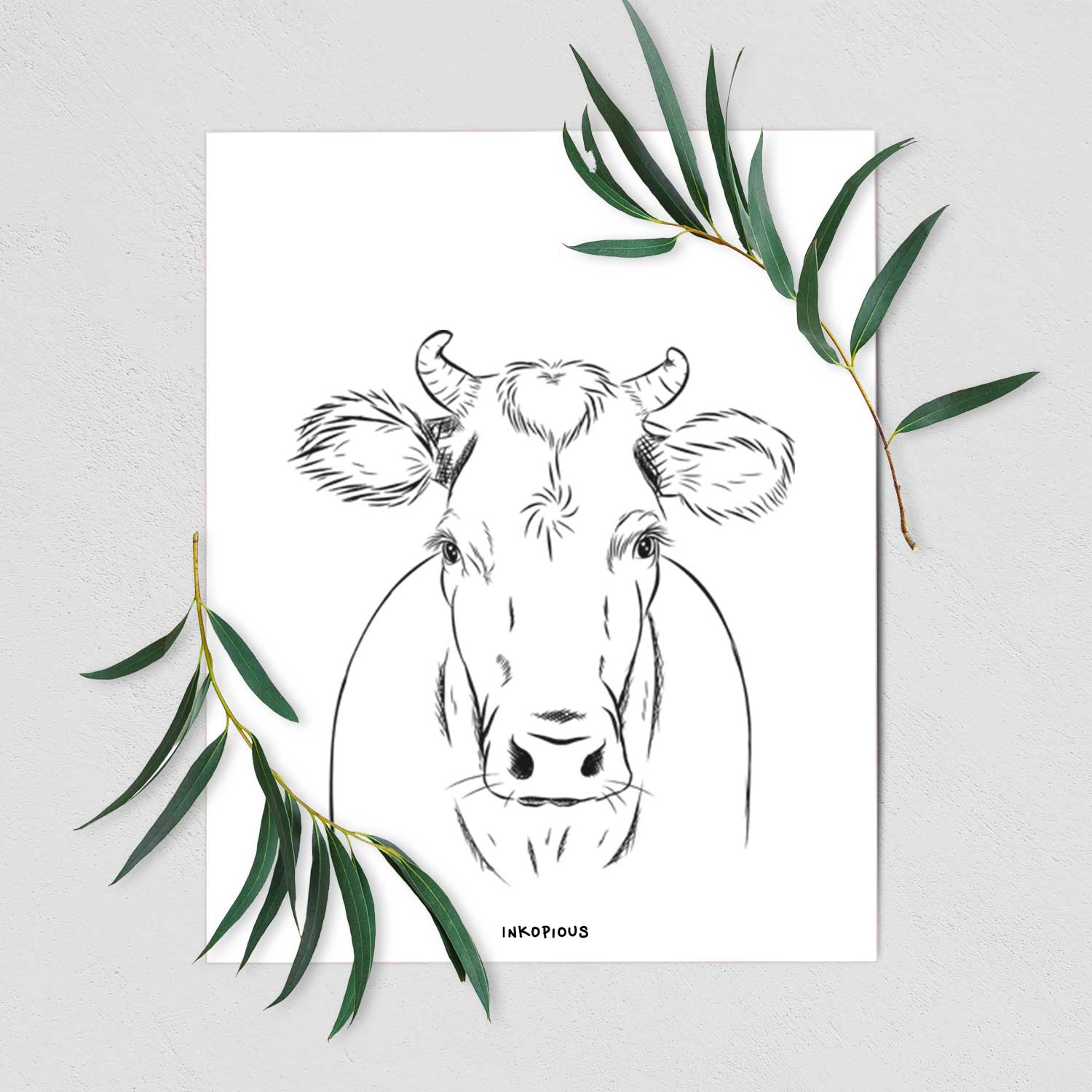 Cruz the Cow Art Print