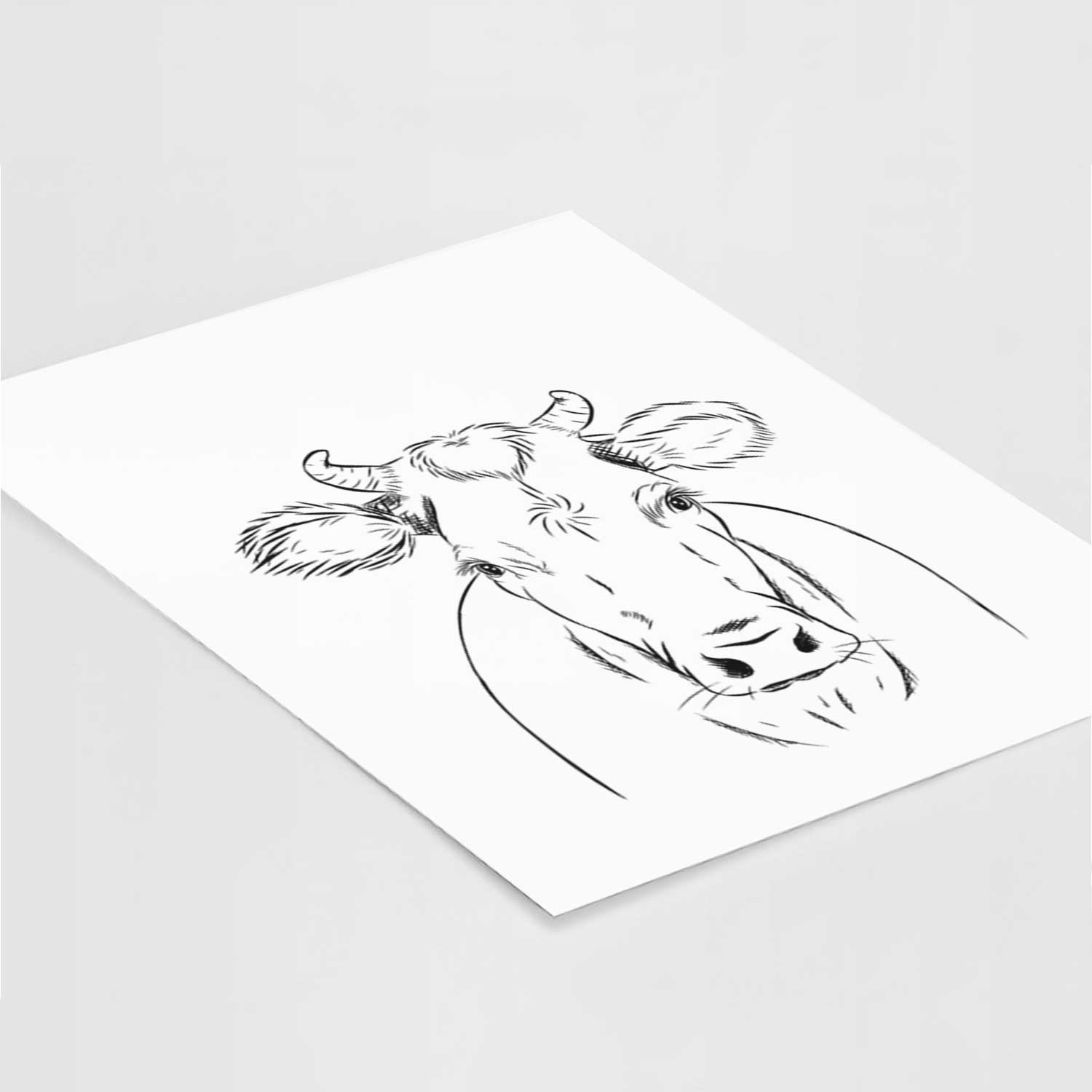 Cruz the Cow Art Print