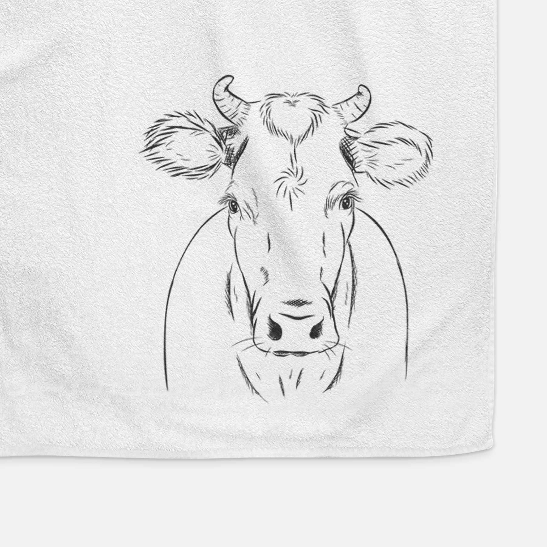 Cruz the Cow Decorative Hand Towel