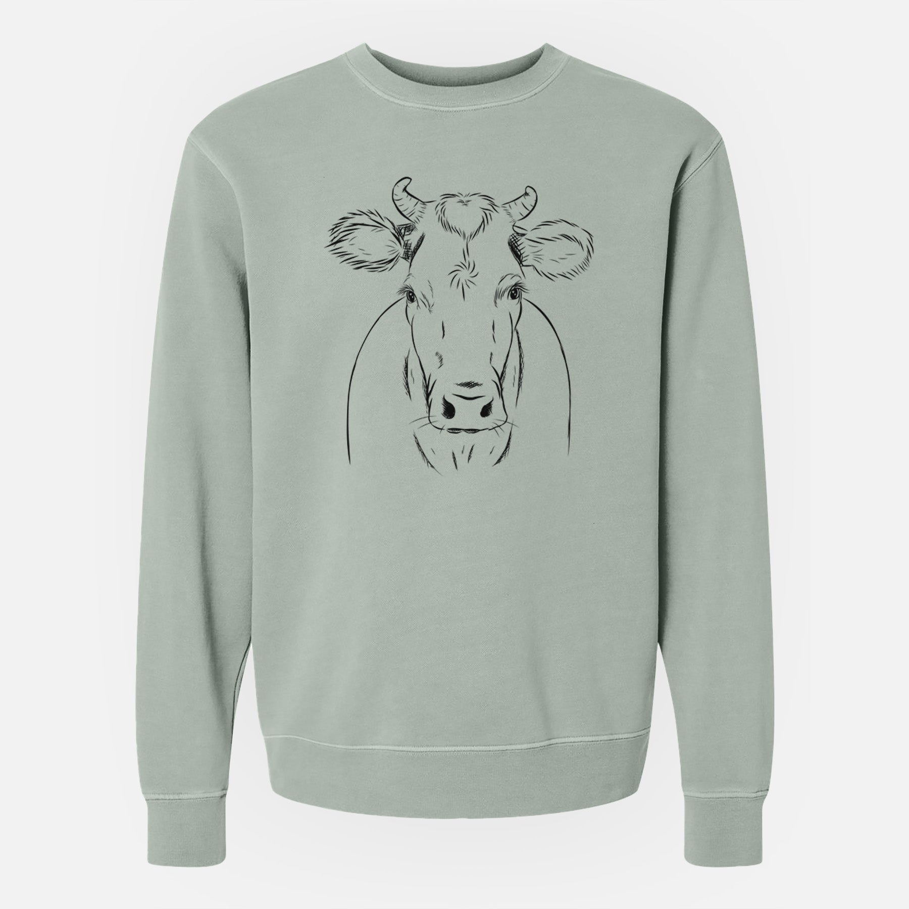 Bare Cruz the Cow - Unisex Pigment Dyed Crew Sweatshirt