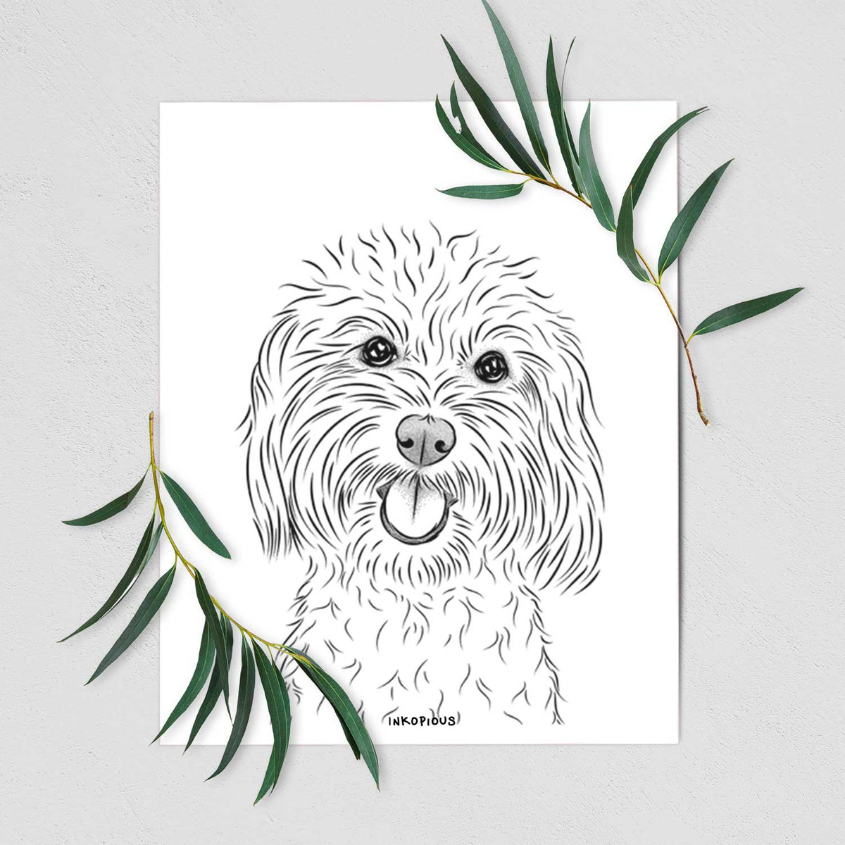 Cuddles the Coton de Tulear Art Print