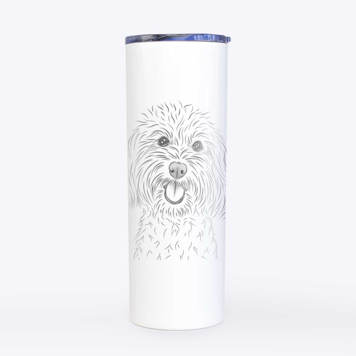 Cuddles the Coton de Tulear - 20oz Skinny Tumbler