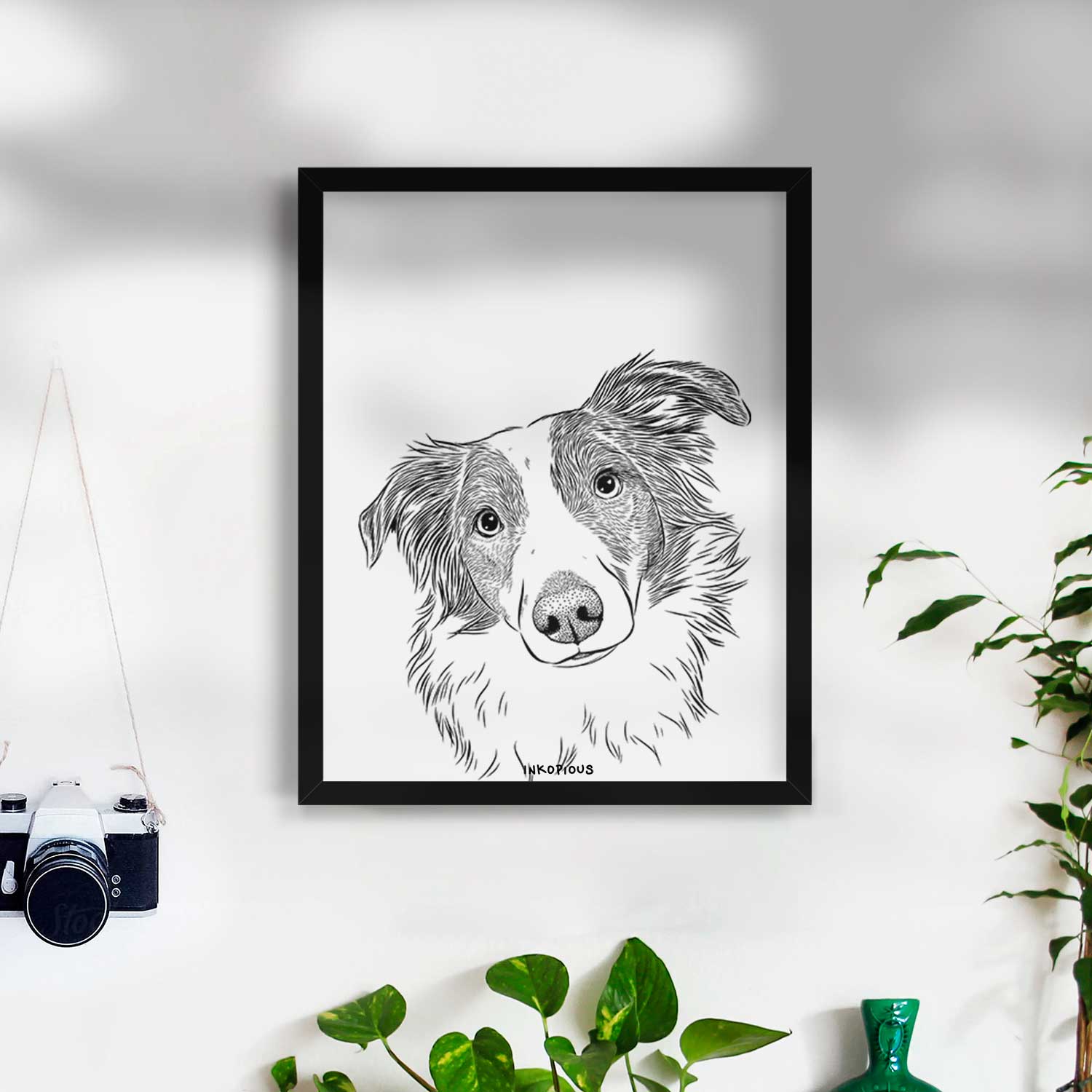 Cyclone the Australian Shepherd Art Print