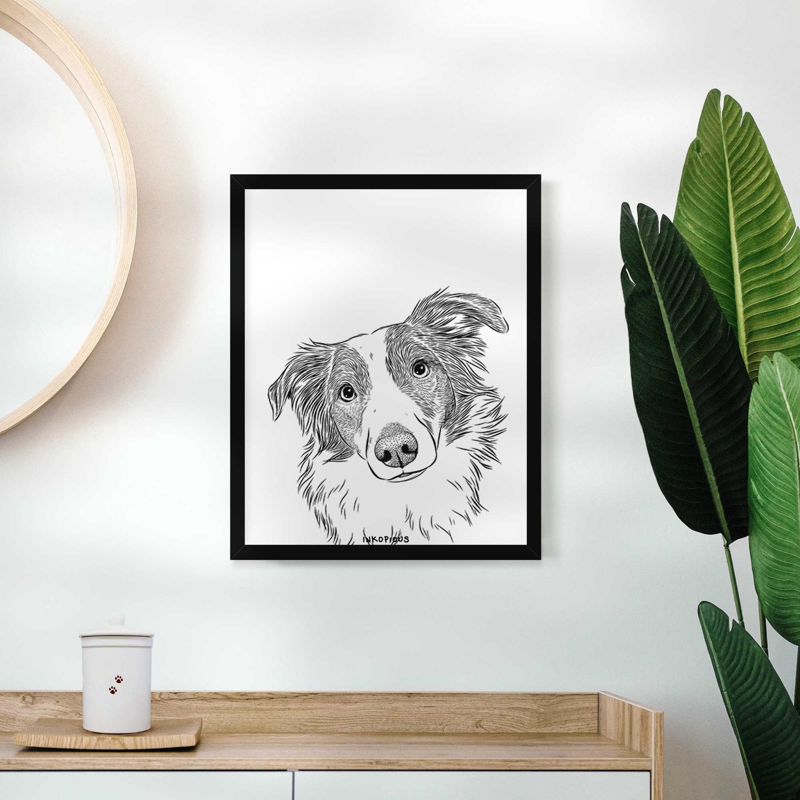 Cyclone the Australian Shepherd Art Print