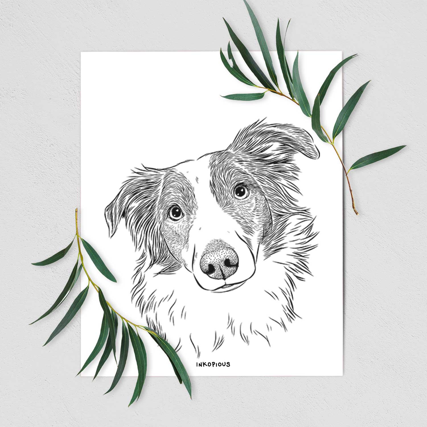 Cyclone the Australian Shepherd Art Print