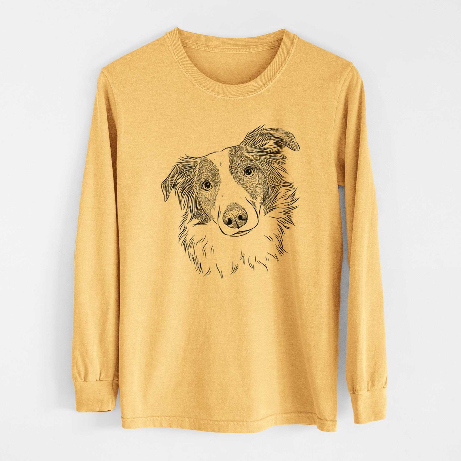 Bare Cyclone the Australian Shepherd - Heavyweight 100% Cotton Long Sleeve