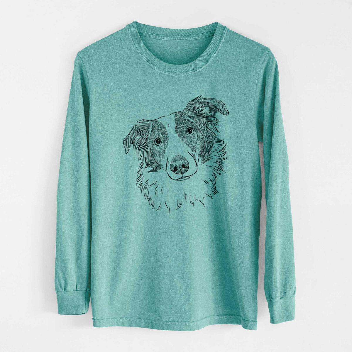 Bare Cyclone the Australian Shepherd - Heavyweight 100% Cotton Long Sleeve