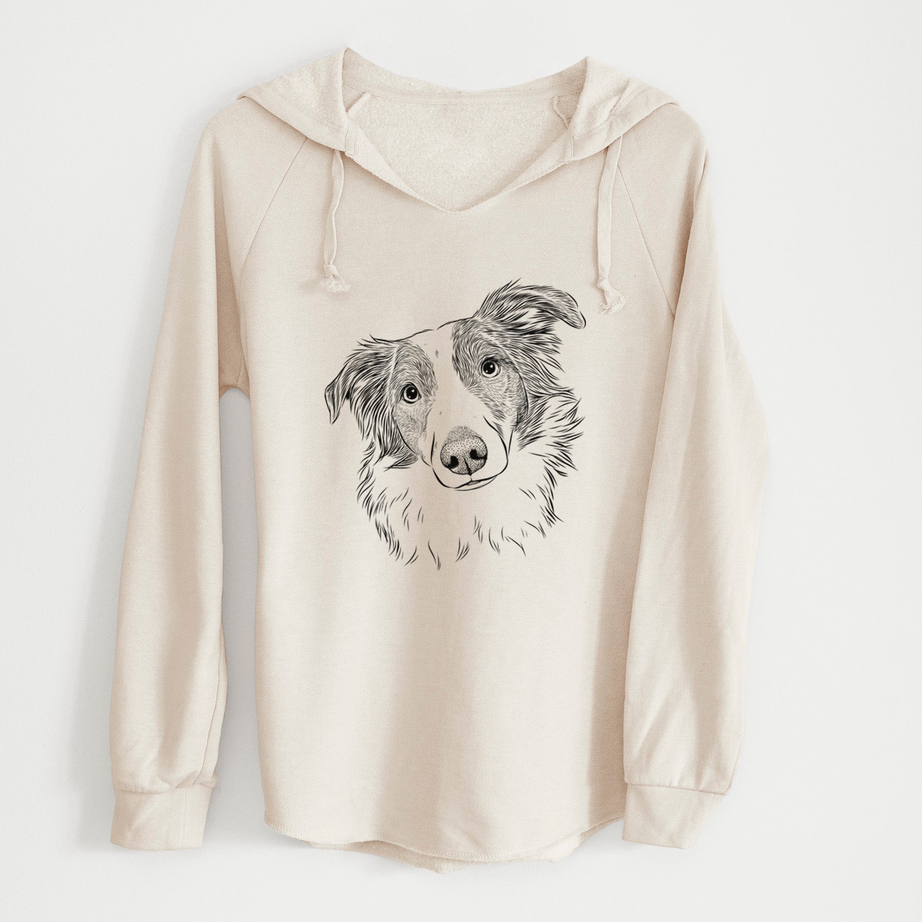 Bare Cyclone the Australian Shepherd - Cali Wave Hooded Sweatshirt