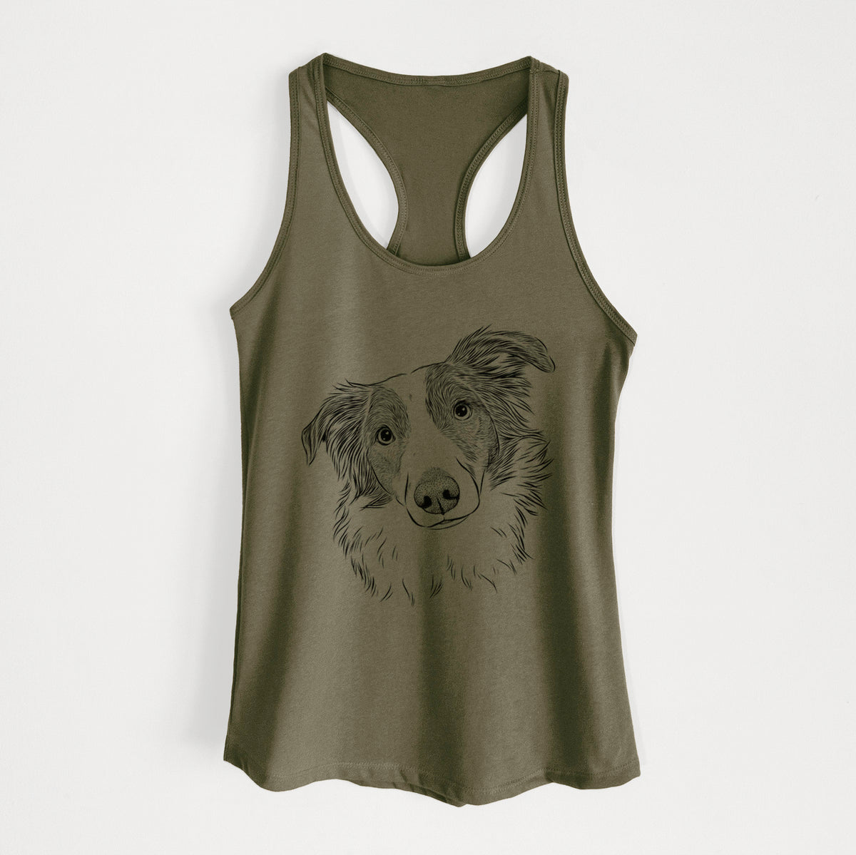 Cyclone the Australian Shepherd - Women's Racerback Tanktop